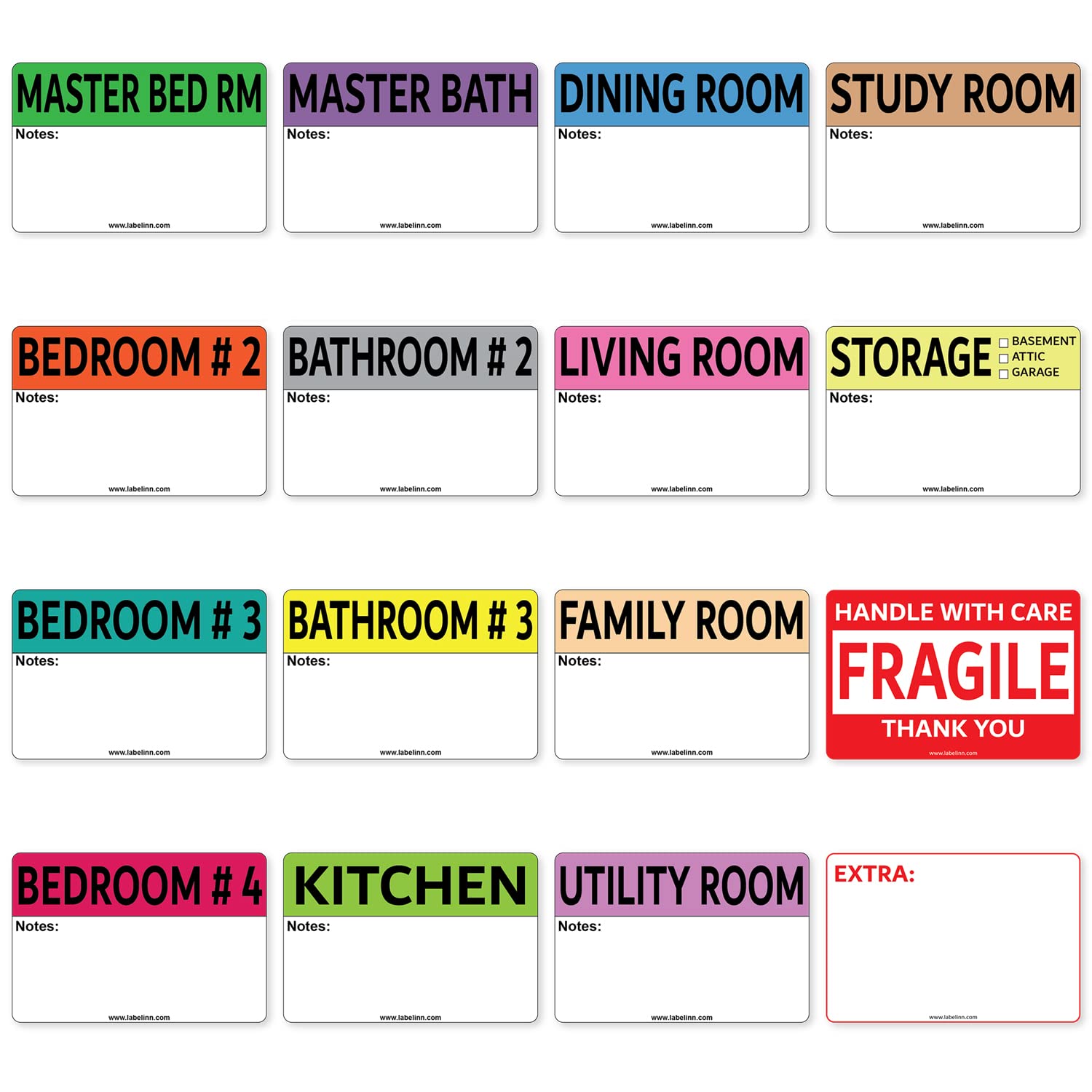 640 Pcs Moving Labels for Boxes - 2