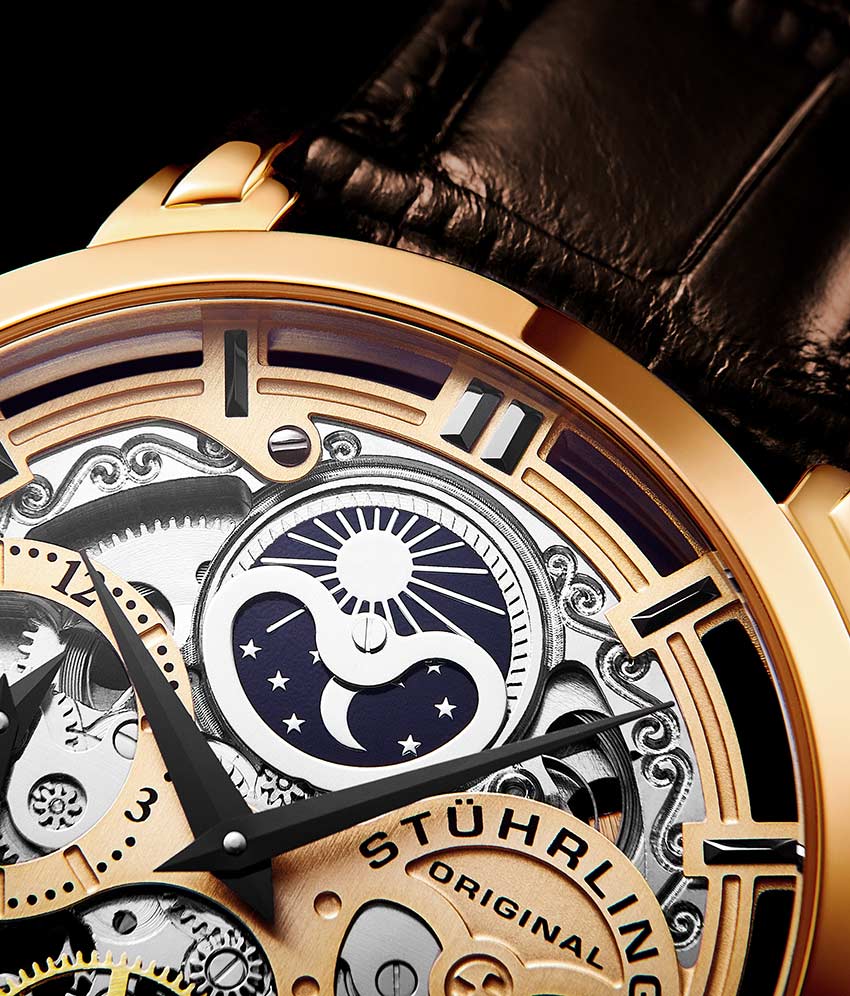 Anatol 3924 Automatic 47mm Skeleton Watch for Men - Luxury Stainless Steel Mechanical Timepiece - Perfect for Business, Formal Events & Daily Wear
