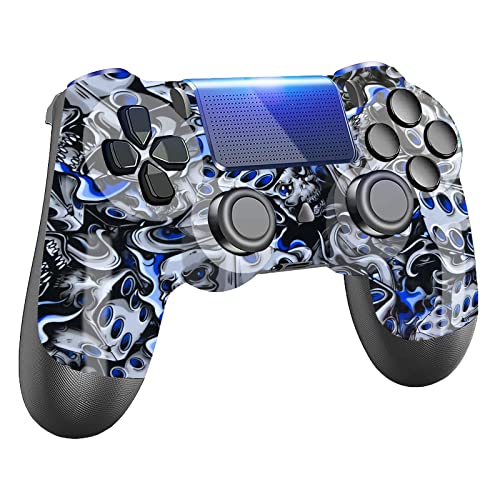 Wireless PS4 Controller with 1000mAh Battery, Dual Vibration Shock, Compatible with PS4/Pro/Slim & PC - Perfect for Gaming, Streaming & Long Play Sessions