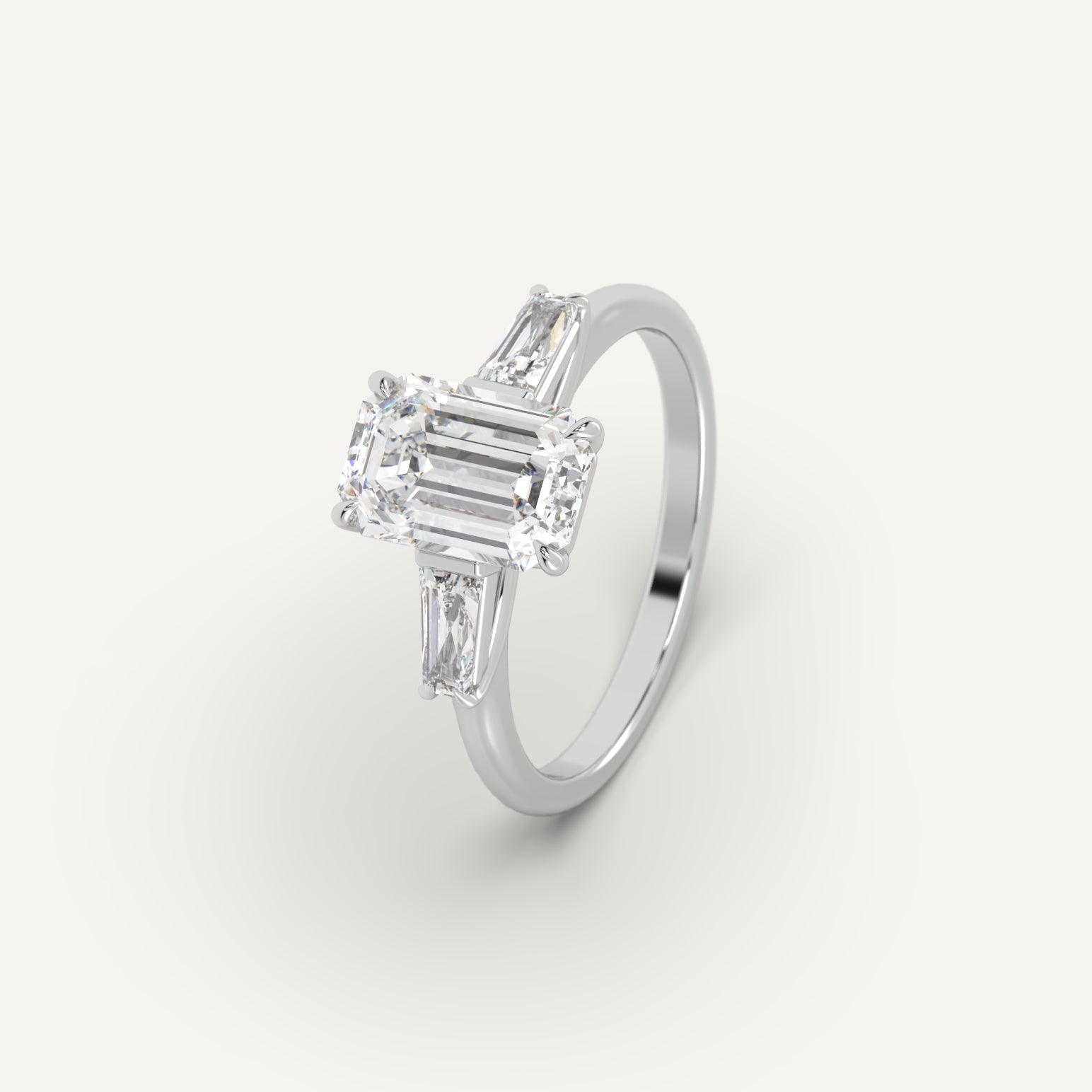 3 Carat Emerald Cut Diamond Ring for Women – Elegant Solitaire Engagement & Wedding Band – Perfect for Proposals, Anniversaries, and Special Occasions