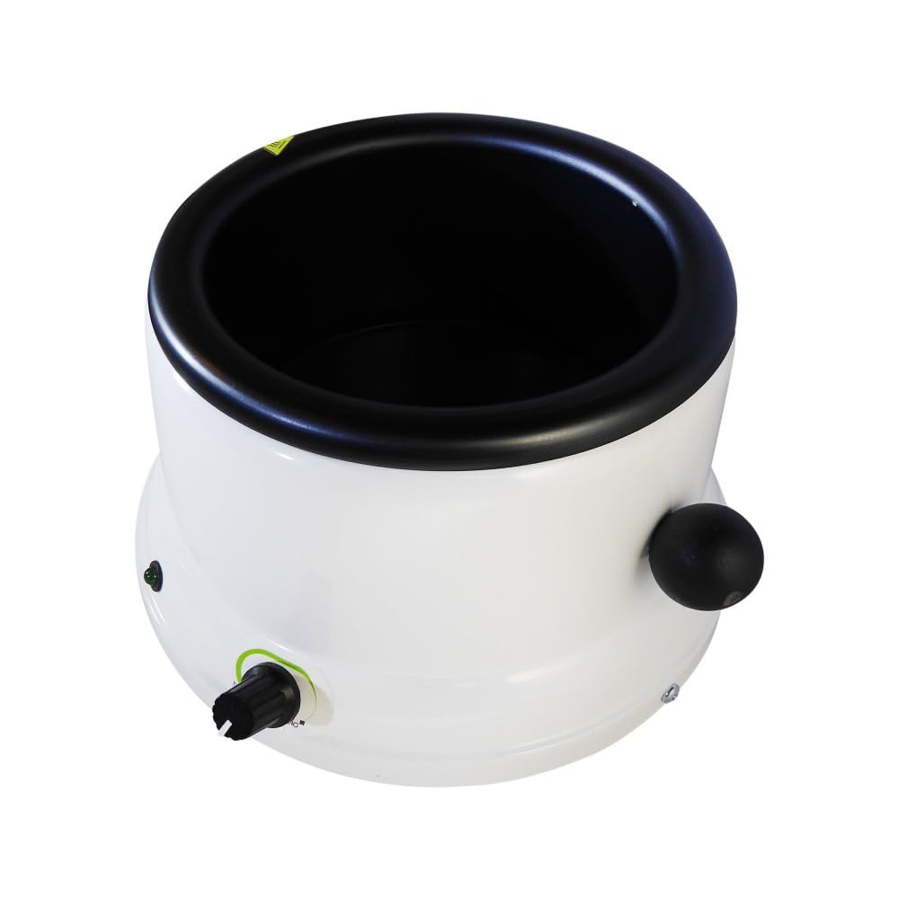 Eco-Friendly Wax Warmer Junior Metal 1 lb White - Perfect for Home Spa, Aromatherapy, and Candle Melting