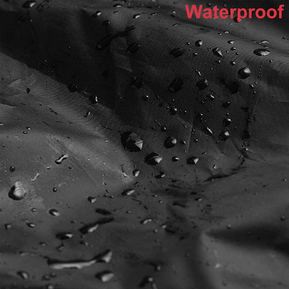 UCARE 420D Oxford Waterproof Garden Hose Reel Cover - Sun Protective, Durable Storage Bag for Free Standing & Portable Hose Reel Carts - Perfect for Patio, Lawn, and Outdoor Garden Use (Black)