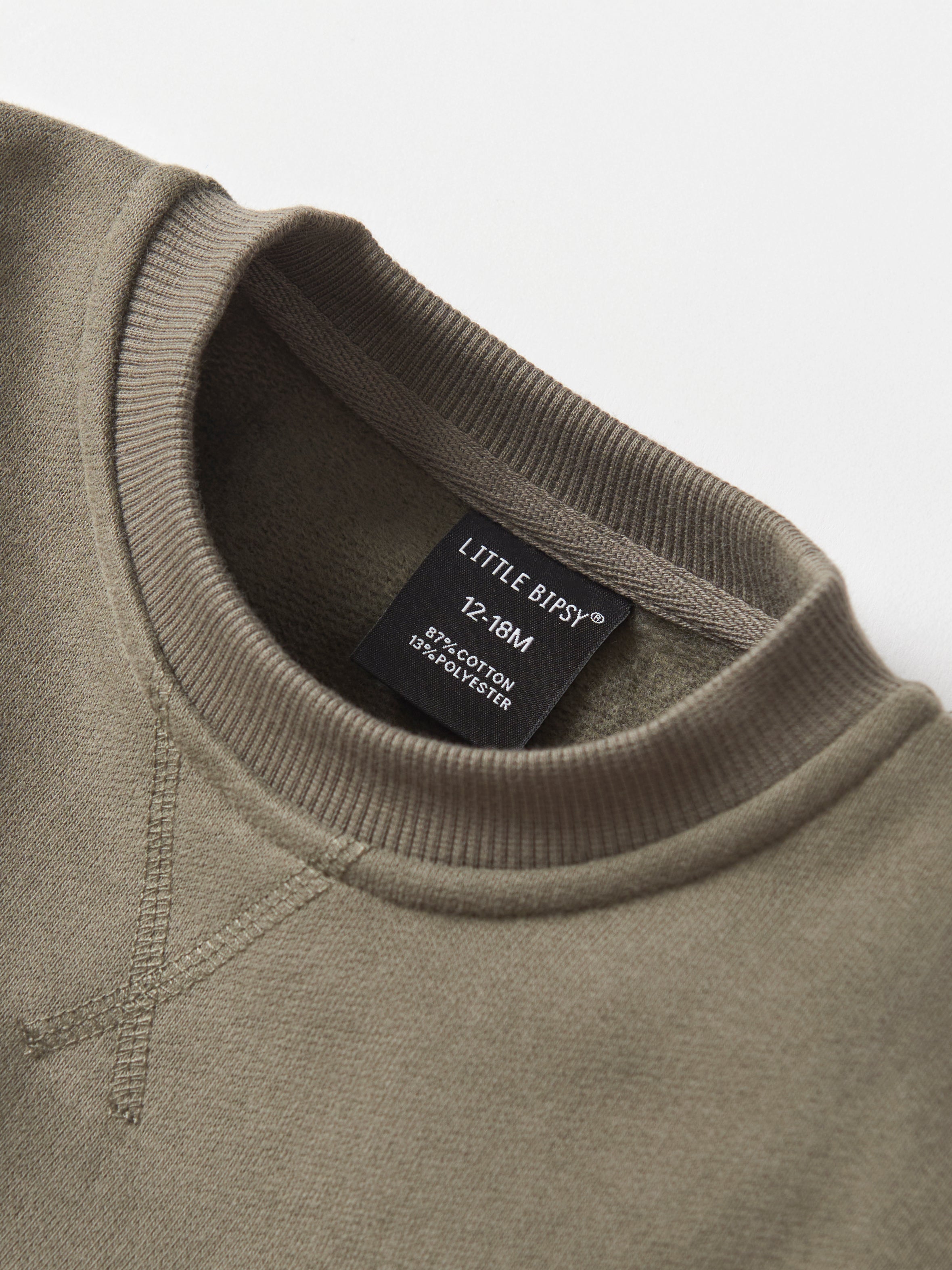 Premium Elevated Crewneck Sweatshirt - Army Green | Soft & Comfortable Cotton Blend | Casual Wear & Street Style Outfits