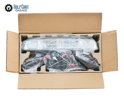 EZGO TXT Golf Cart LED Light Bar & Taillight Kit (1994-2013 Models) - Complete Lighting Upgrade for Night Driving & Safety