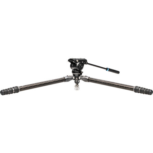 Benro Tortoise Carbon Fiber 3 Series Tripod with S4Pro Video Head - Lightweight Professional Tripod for Photography & Videography - Perfect for Travel, Outdoor Shoots & Studio Work