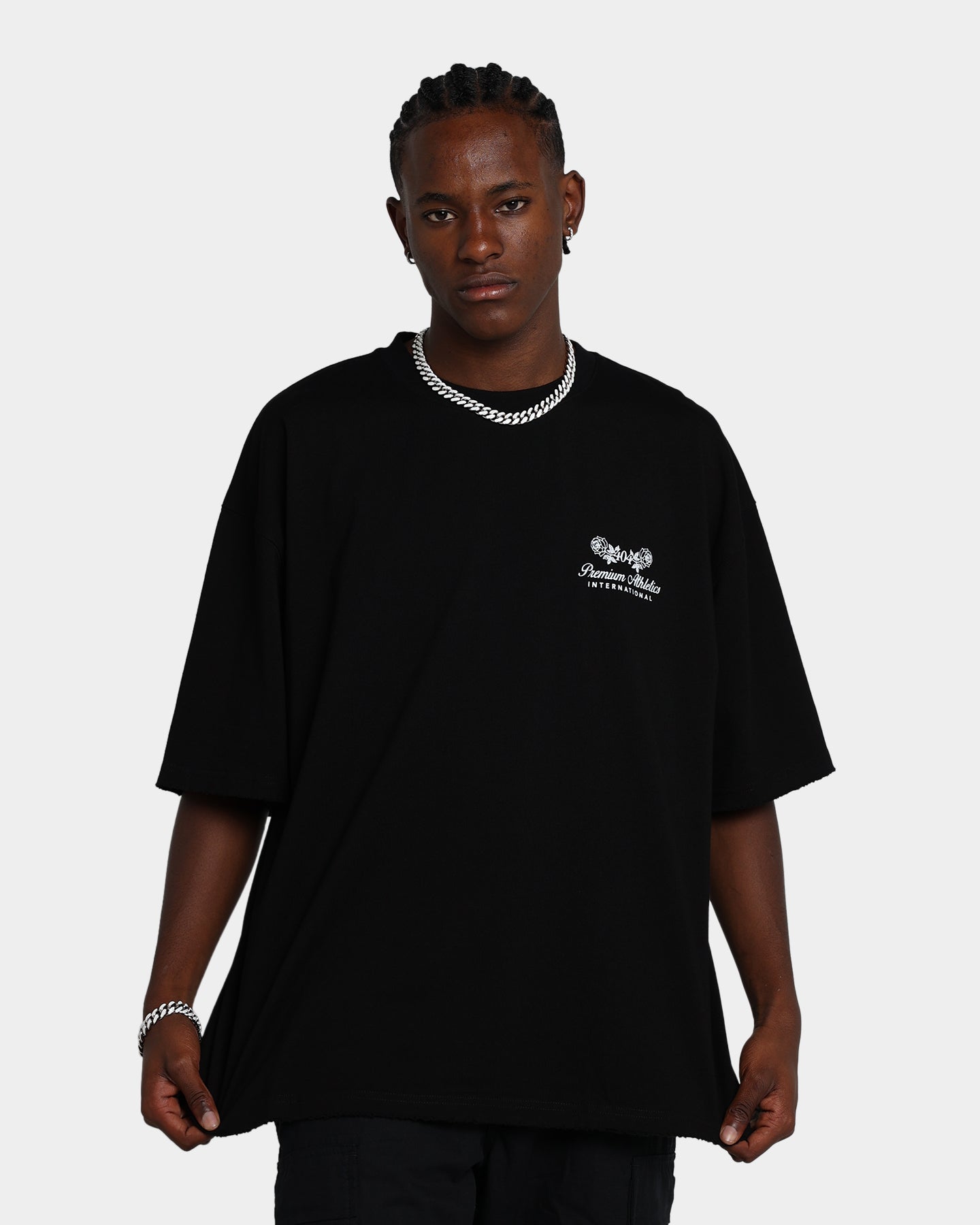 404 Premium Athletics Raw T-Shirt for Men & Women - Soft Cotton Black Tee for Gym, Running & Casual Wear