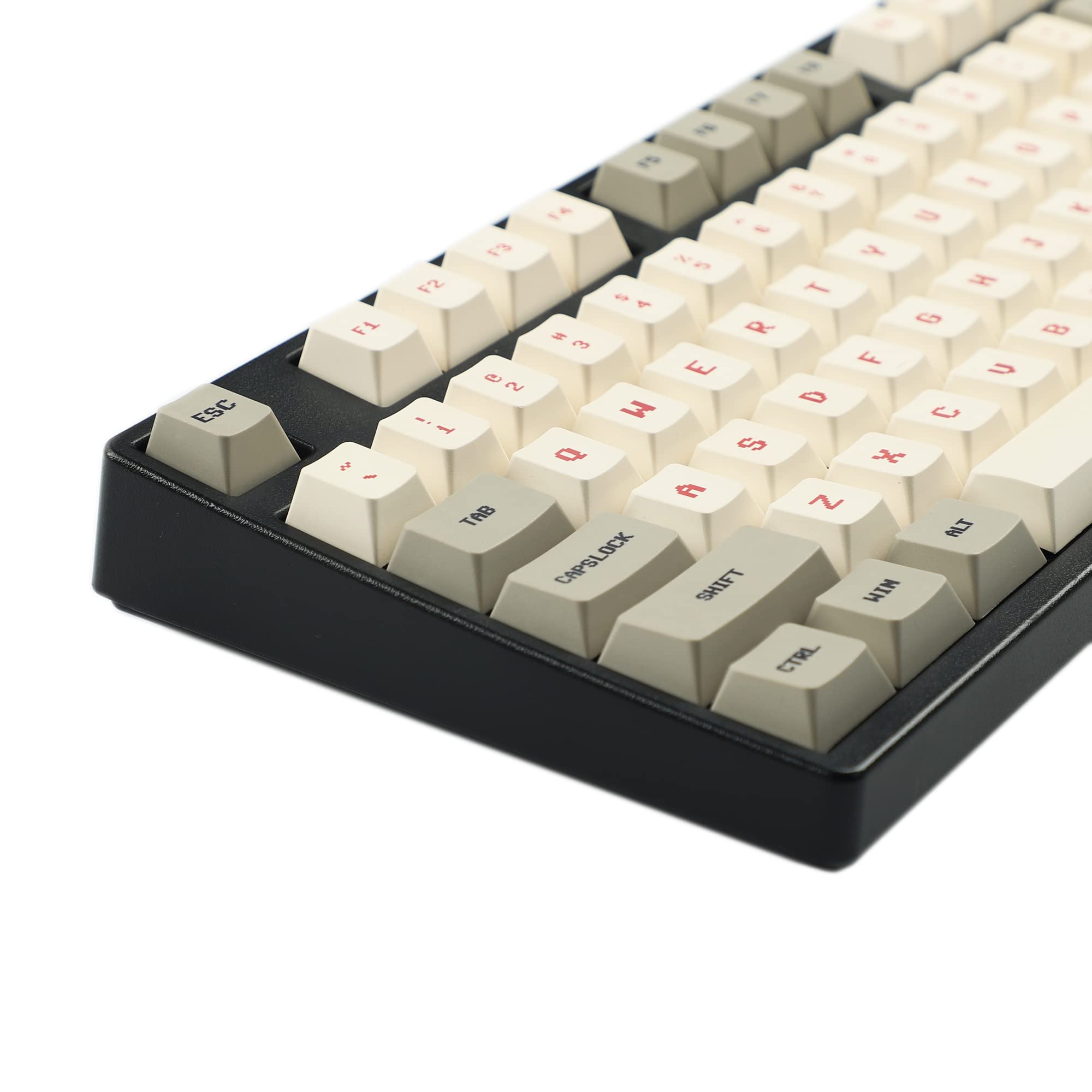 Cherry Profile PBT Dye-Sublimation Keycap Set - 151 Keys for MX Mechanical Keyboards (GMMK, Filco, GK61, KBD75, TKL) - Retro Gameboy Style for Gaming & Typing