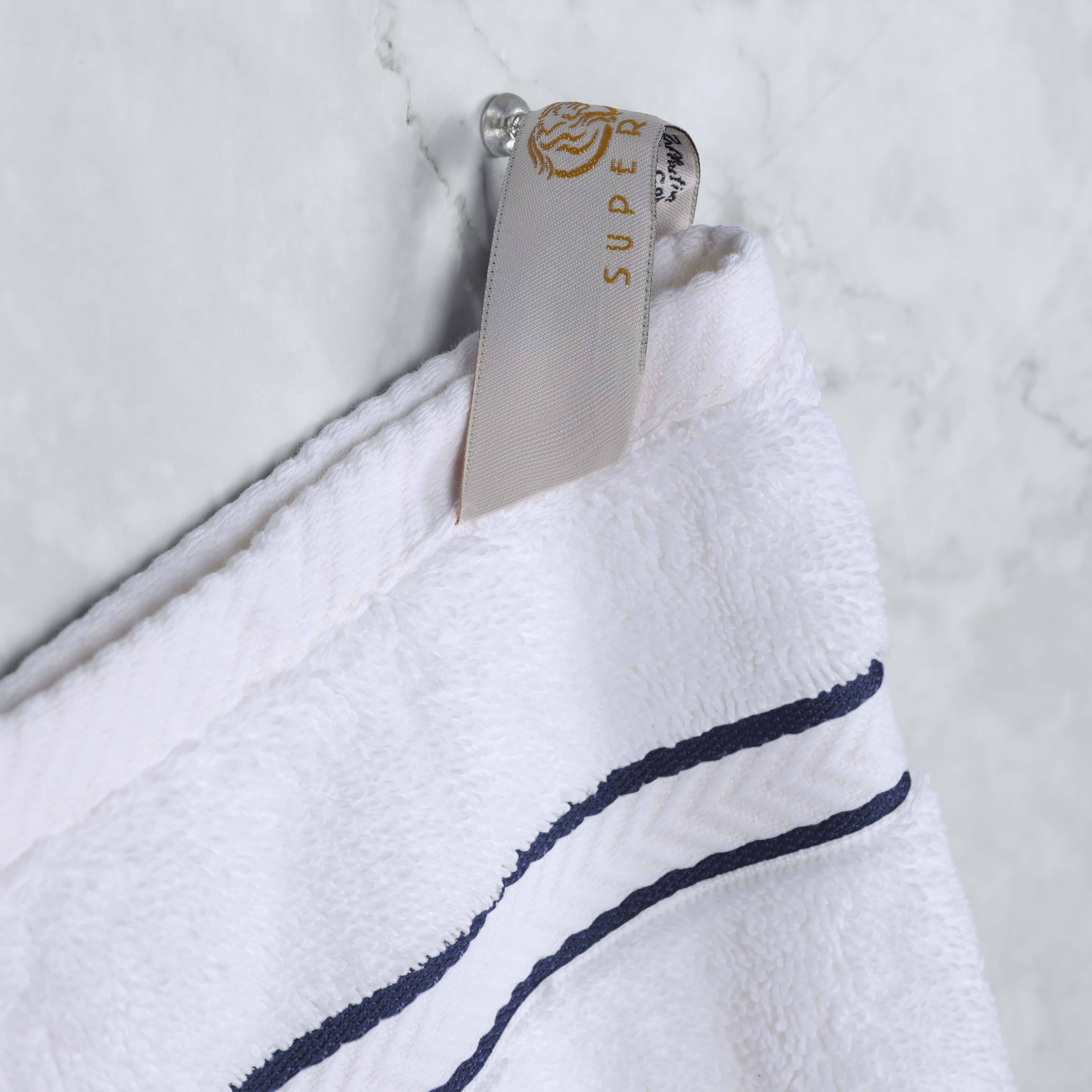 Premium Turkish Cotton Ultra Plush 8-Piece Bath Towel Set - Super Absorbent, Soft & Luxurious for Spa, Bathroom, and Beach Use