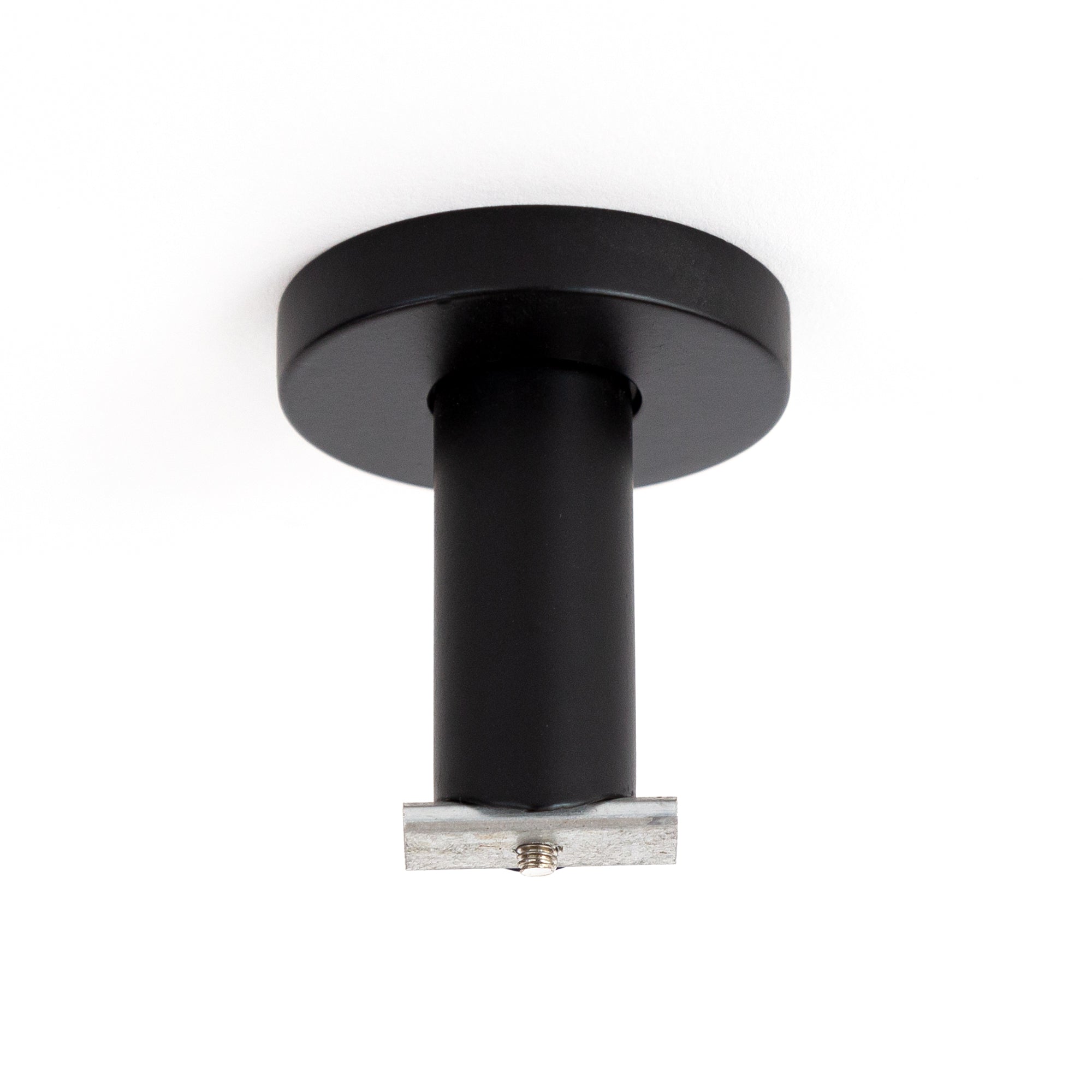 Heavy Duty Round Channel Track Ceiling Bracket - Adjustable Mounting Bracket for LED Lights, Track Lighting & Decorative Fixtures - Perfect for Home, Office & Commercial Spaces
