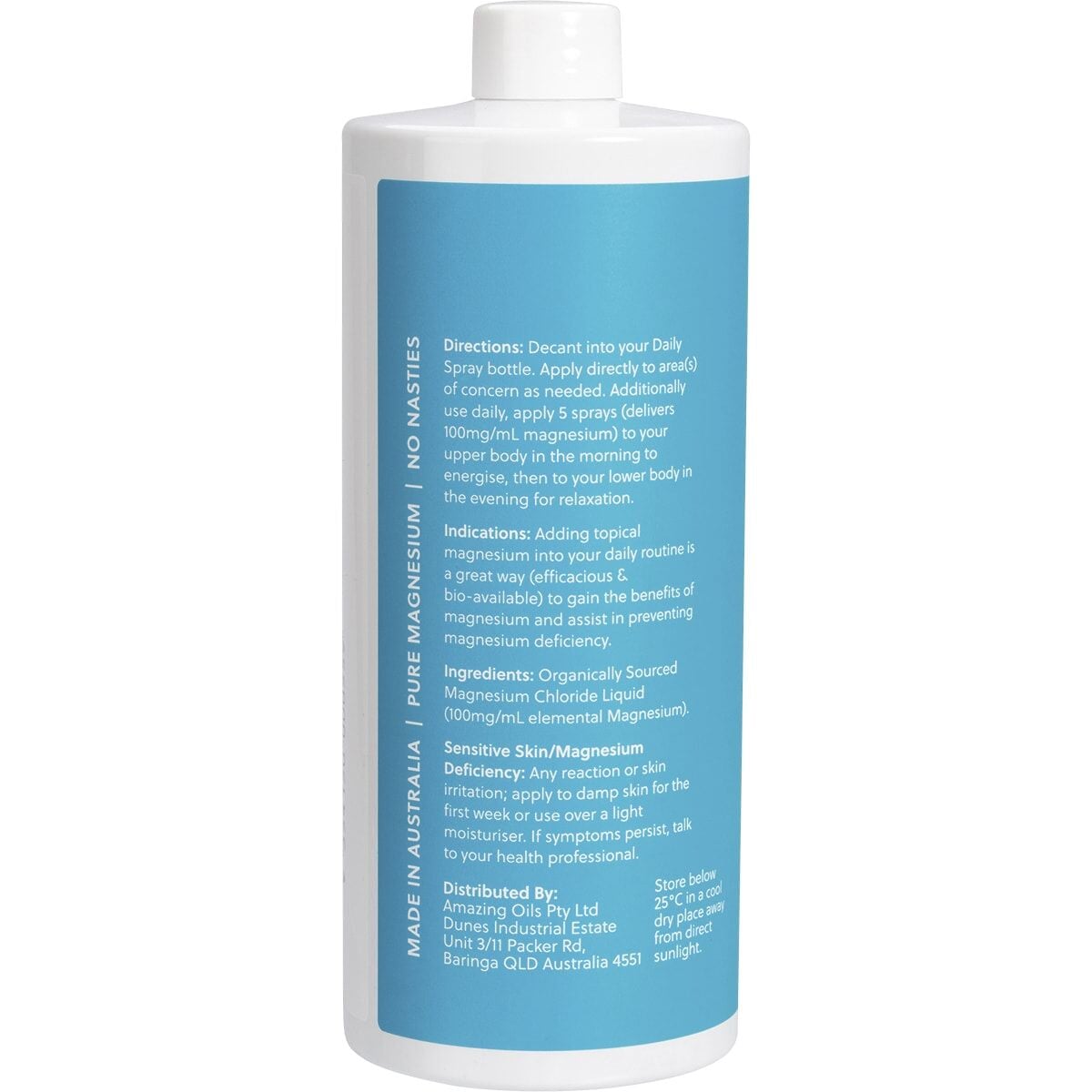 Pure Magnesium Oil Spray Refill for Daily Use - Natural Muscle Relaxation & Sleep Aid - Perfect for Post-Workout Recovery & Stress Relief