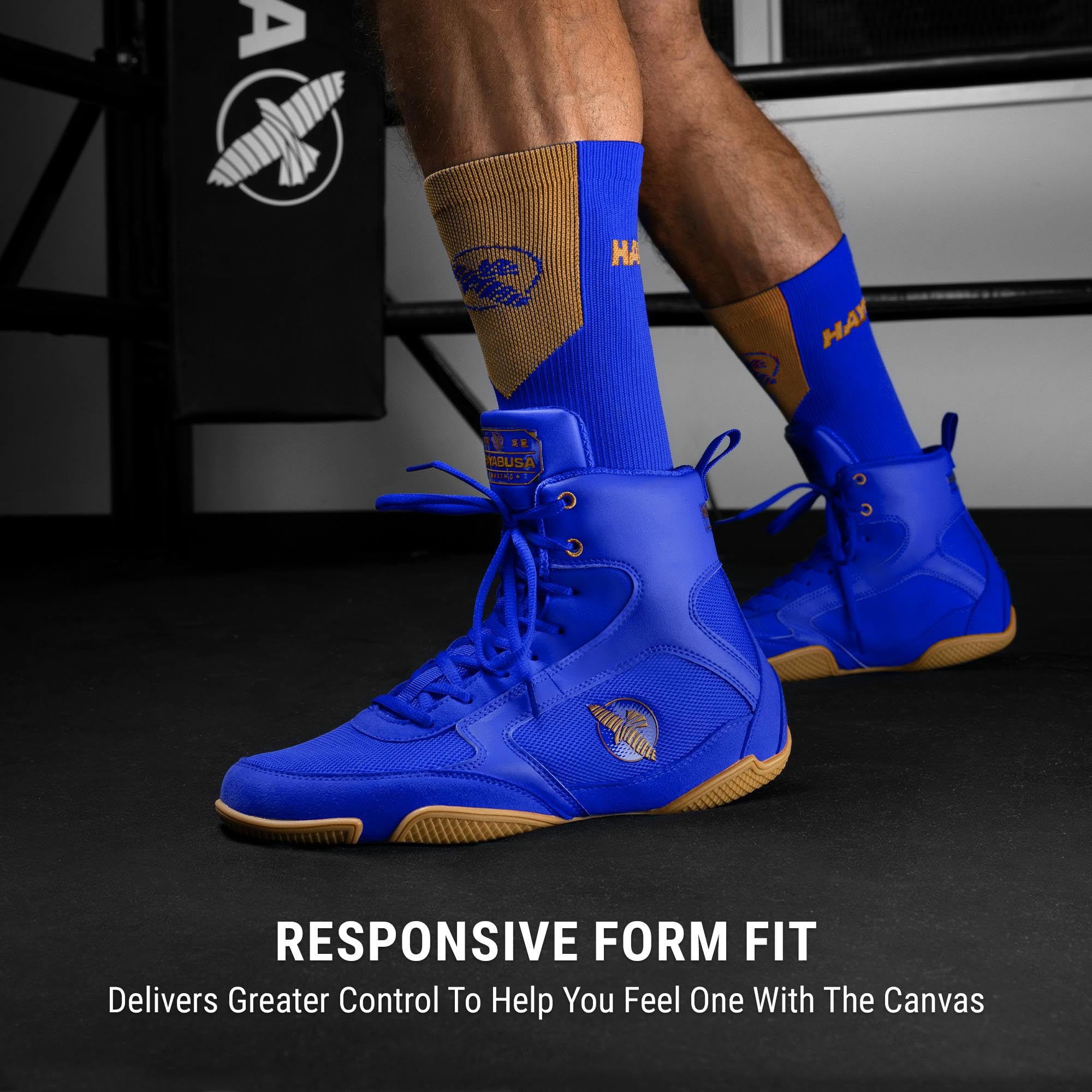 Hayabusa Pro Boxing Shoes for Men & Women - Lightweight & Breathable Training Footwear for Boxing, MMA & Kickboxing - Perfect for Gym, Sparring & Competition