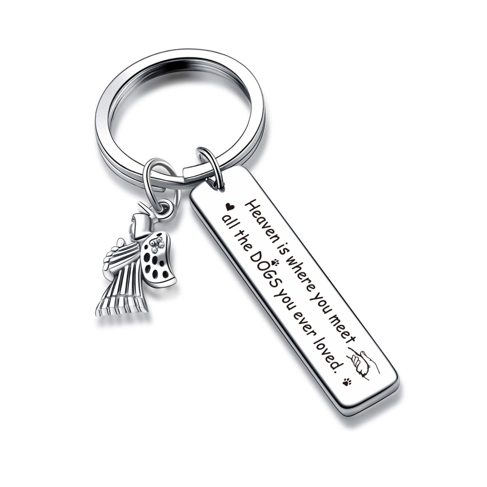 V.nisy Dog Memorial Gift - Sympathy Keepsake Keychain for Pet Loss Remembrance | Thoughtful Gift for Grieving Dog Owners