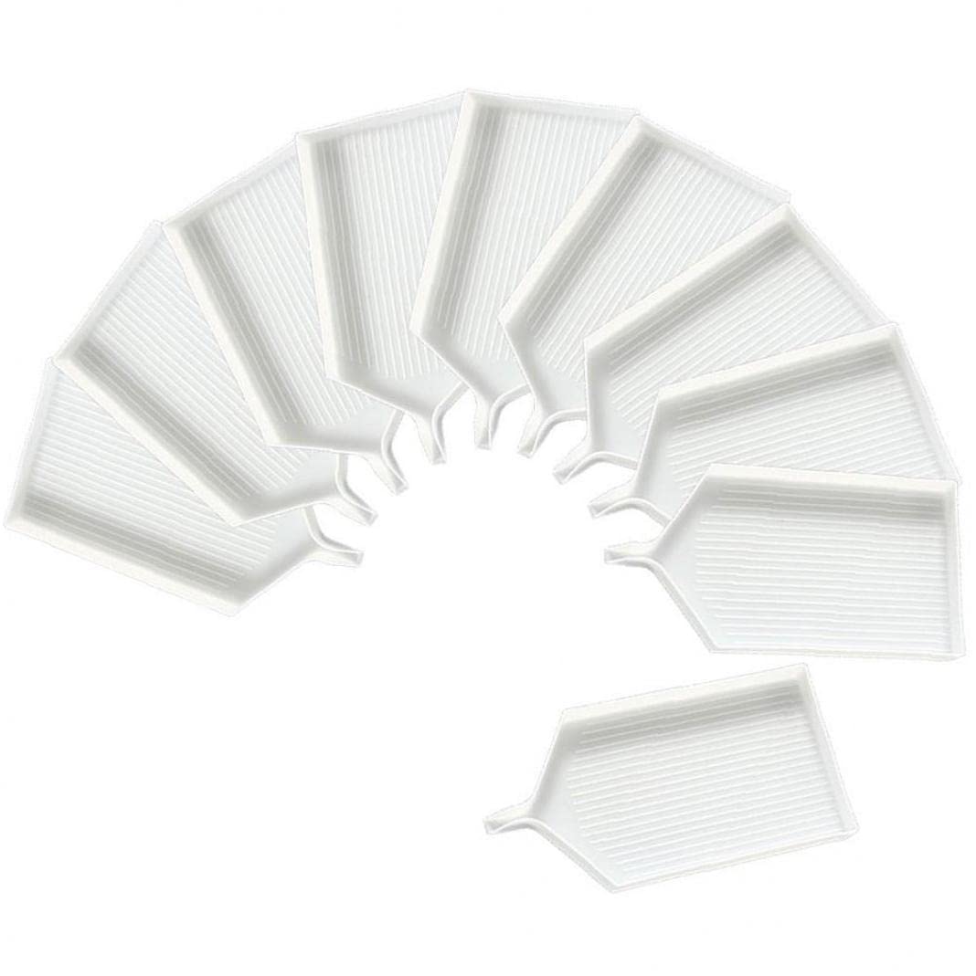 10pcs DIY Diamond Painting Tray Drill Plates - 5D Diamond Cross Stitch Embroidery Tools Kit for Adults & Kids | Perfect for Crafting, Home Decor & Gift Making