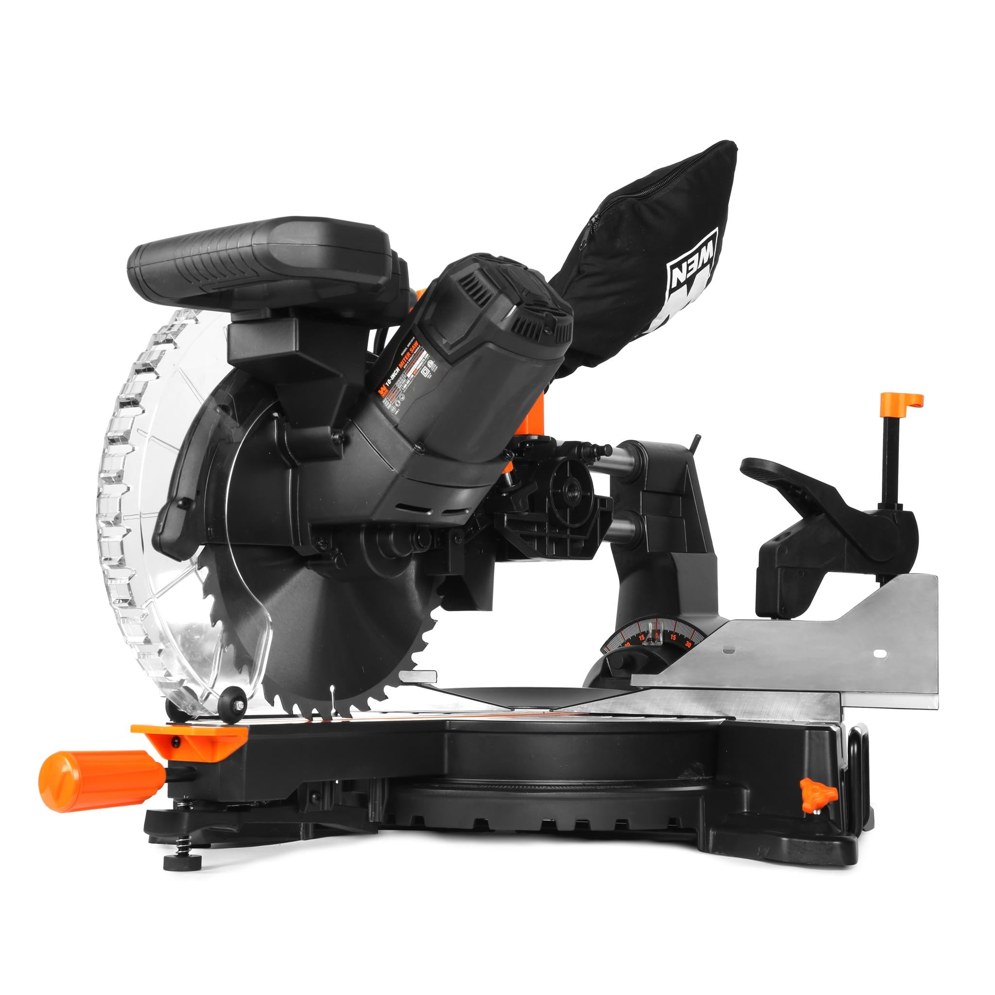 WEN MM1015 15 Amp 10 Inch Dual Bevel Sliding Compound Miter Saw with LED Cutline - Perfect for Woodworking, DIY Projects, and Professional Construction Use