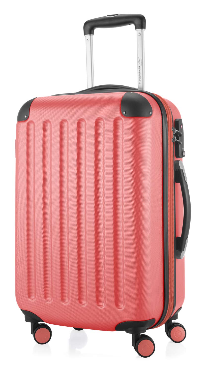 Premium Coral 55cm Carry-On Luggage - Lightweight & Durable Hand Luggage for Travel, Business Trips & Weekend Getaways