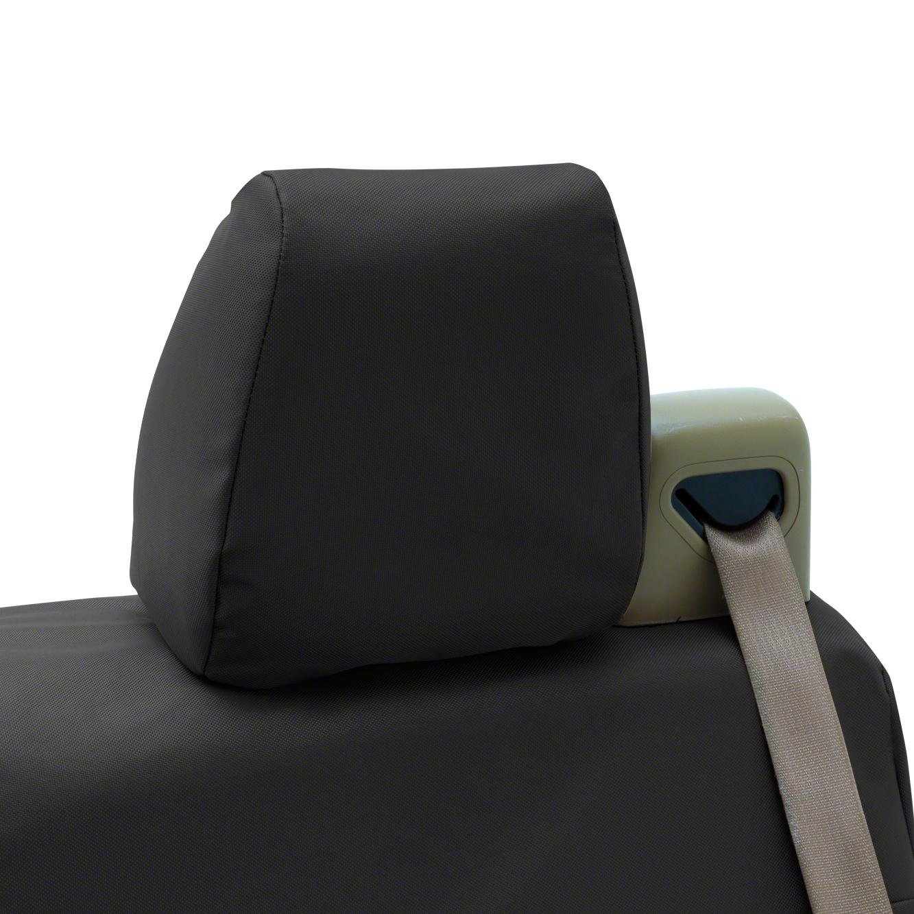 Coverking Custom Fit Ballistic Seat Cover for Toyota Sequoia - 60/40 Bench Design, Durable Black Protection | Perfect for Off-Roading, Camping & Daily Commute