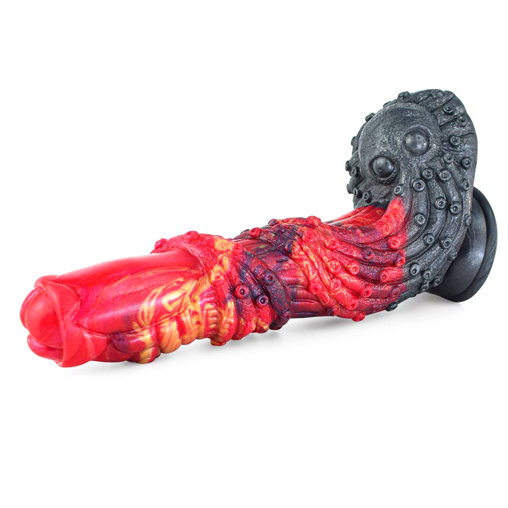 BeHorny Liquid Silicone Alien/Fido Dildo with Suction Cup - Premium Sex Toy for Adults | Perfect for Solo Play, Couples & BDSM Scenes
