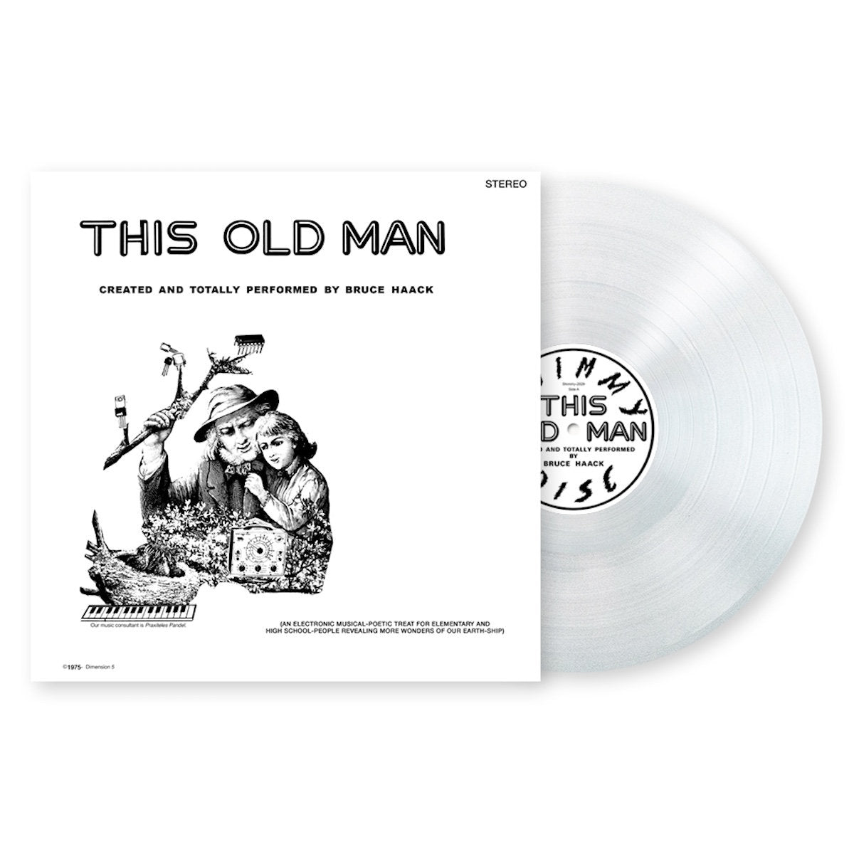 Bruce Haack - This Old Man (Limited Edition Clear Vinyl LP) | Classic Children's Music Record for Nursery, Preschool & Family Listening