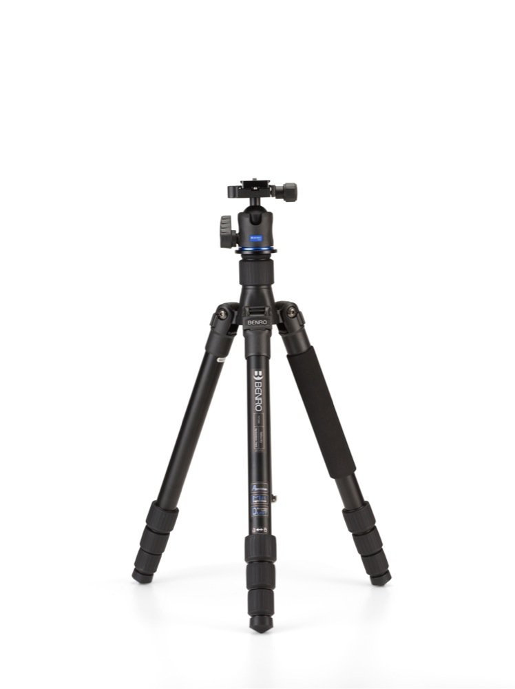 Benro FVY28AIH1 Velocity AL Series 2 Tripod Kit - 4 Section Aluminum Tripod with Twist Lock & IH1 Ball Head (Black) - Perfect for Travel, Photography & Videography