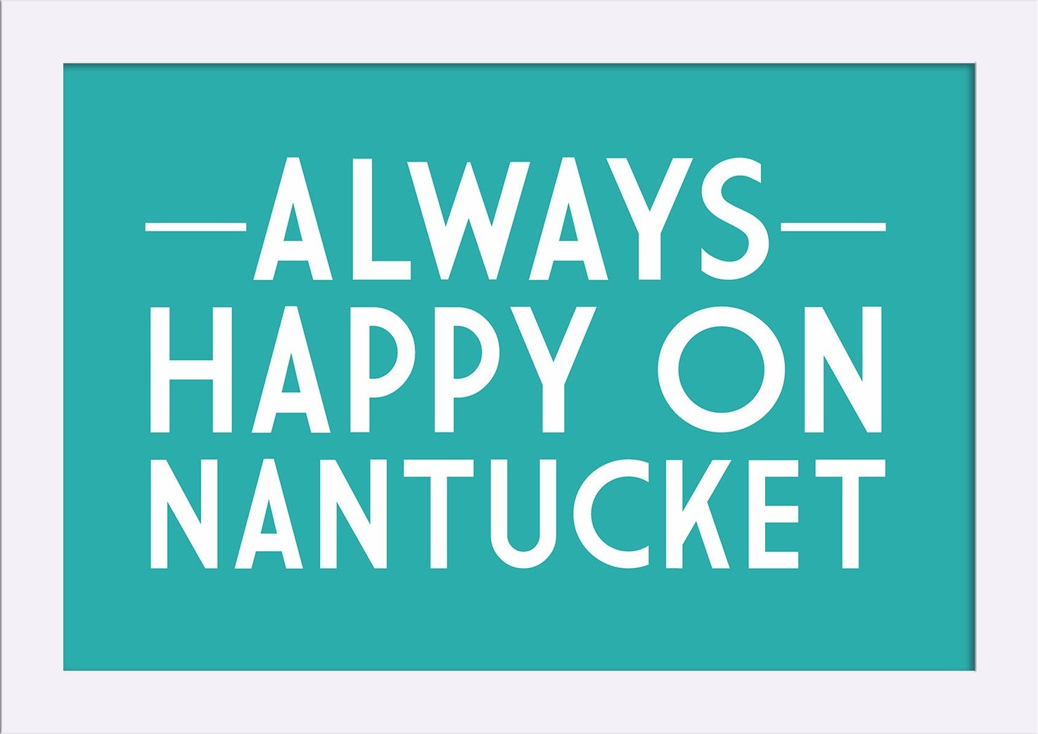 Nantucket Massachusetts Fine Art Print - 12x18 Giclee on Recycled Wood Frame in White | Coastal Wall Decor for Beach House, Living Room & Office