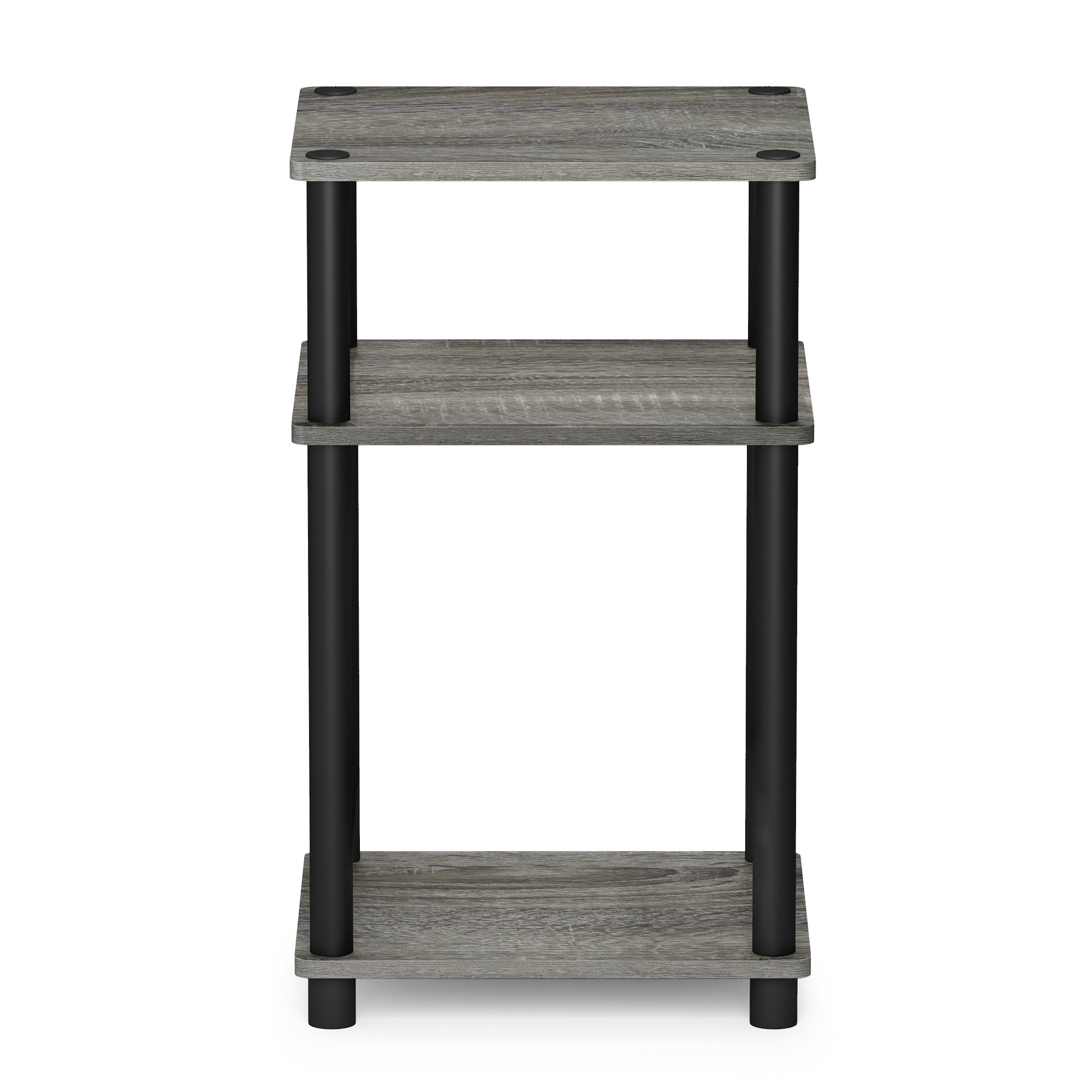 Furinno Simplistic A-Frame Computer Desk & 3-Tier End Table - Compact Home Office Desk for Small Spaces, Bedroom, Dorm Room or Study Area