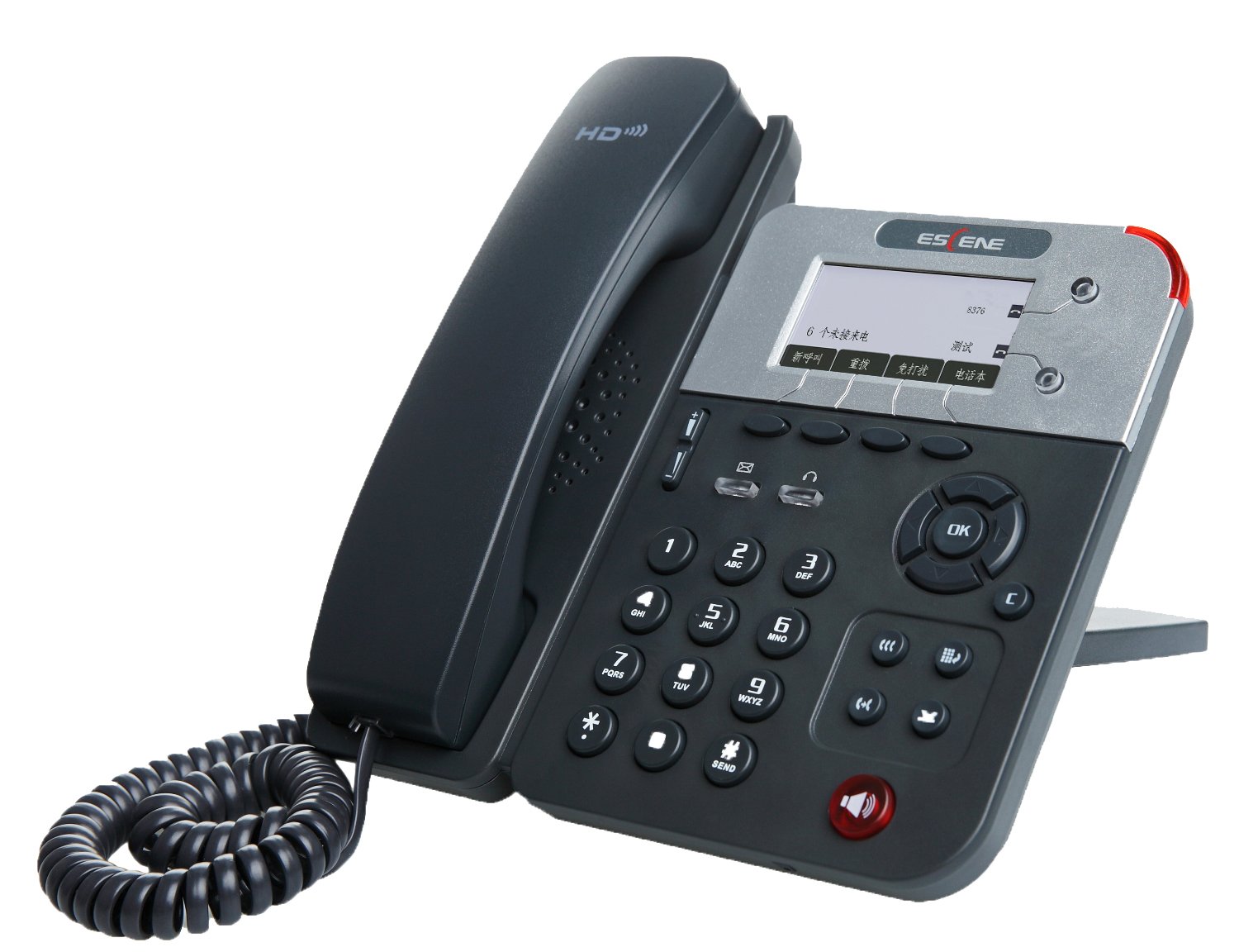 Nexhi® 2-Line 132x64 Graphic LCD Professional IP Phone for Office & Business VoIP Communication