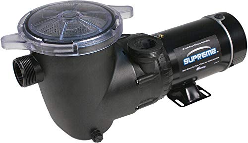 Supreme Vertical Above Ground Pool Pump - 1 HP Single Speed for Inground & Above Ground Pools | Durable Swimming Pool Water Circulation System for Backyard, Garden & Outdoor Use
