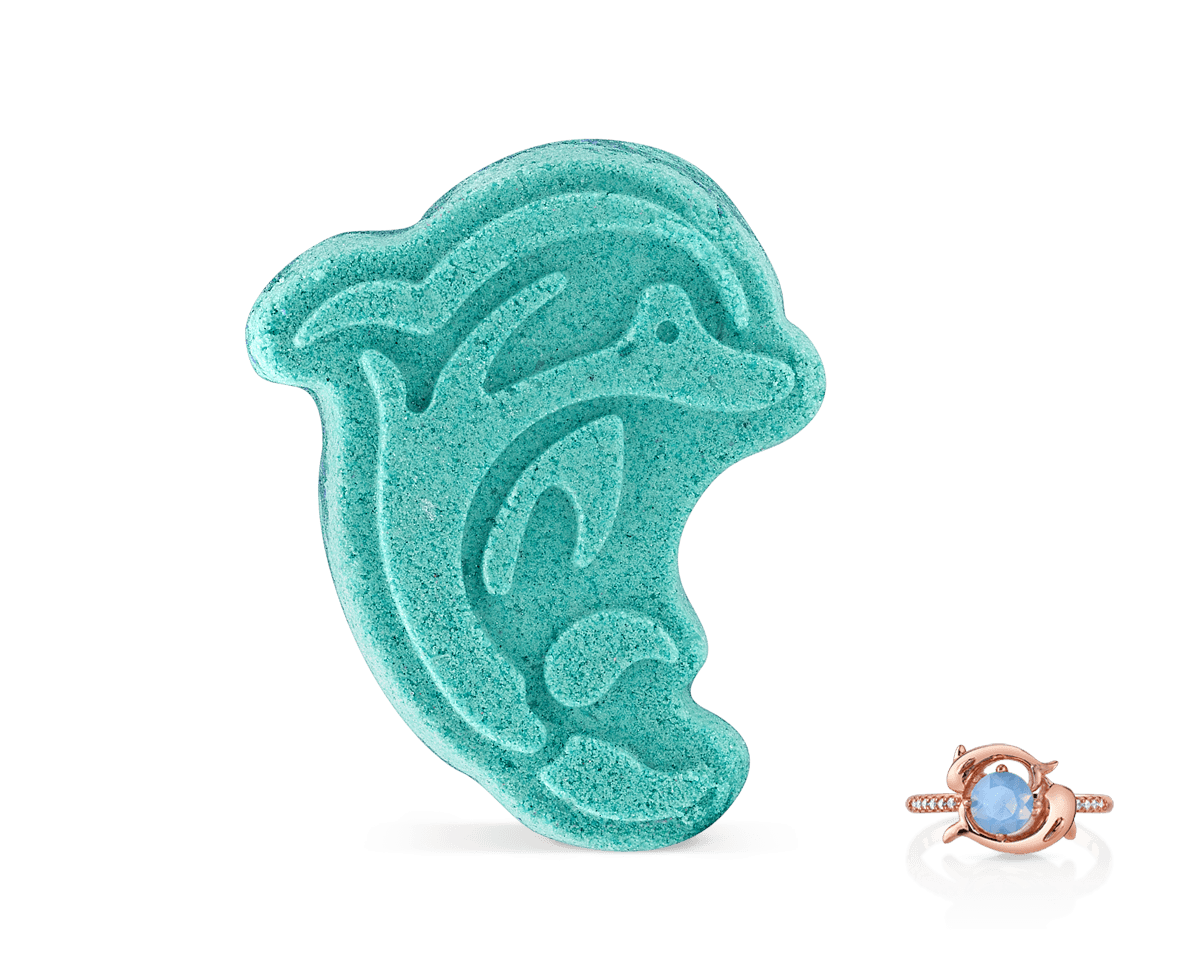 Dolphin Sea La Vie Bath Bomb - Handmade Organic Bath Bombs for Relaxation & Skin Care - Perfect for Spa, Gifts & Self-Care