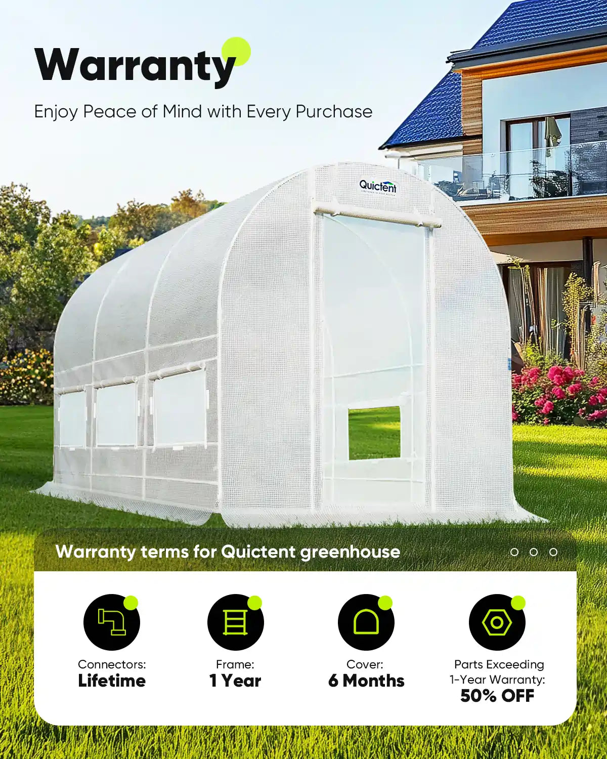 12' x 7' x 7' Walk-in Tunnel Greenhouse for Gardening, Plant Protection & Year-Round Growing - Perfect for Backyards, Small Farms & Urban Gardening
