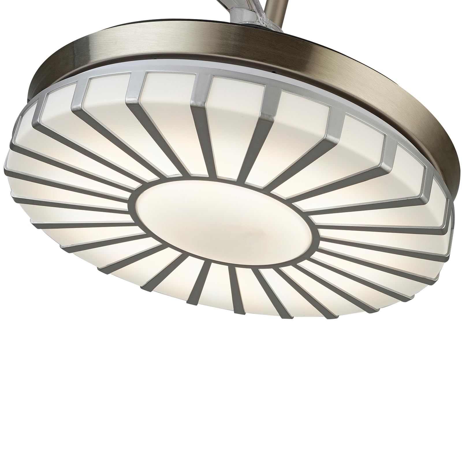 42'' Retractable LED Ceiling Fan with Light - 3 Color & 3 Speed Adjustable, Remote Control, Modern Acrylic Design, Ultra Quiet - Perfect for Bedroom, Living Room, Dining Room - Energy Efficient Cooling & Stylish Lighting Solution