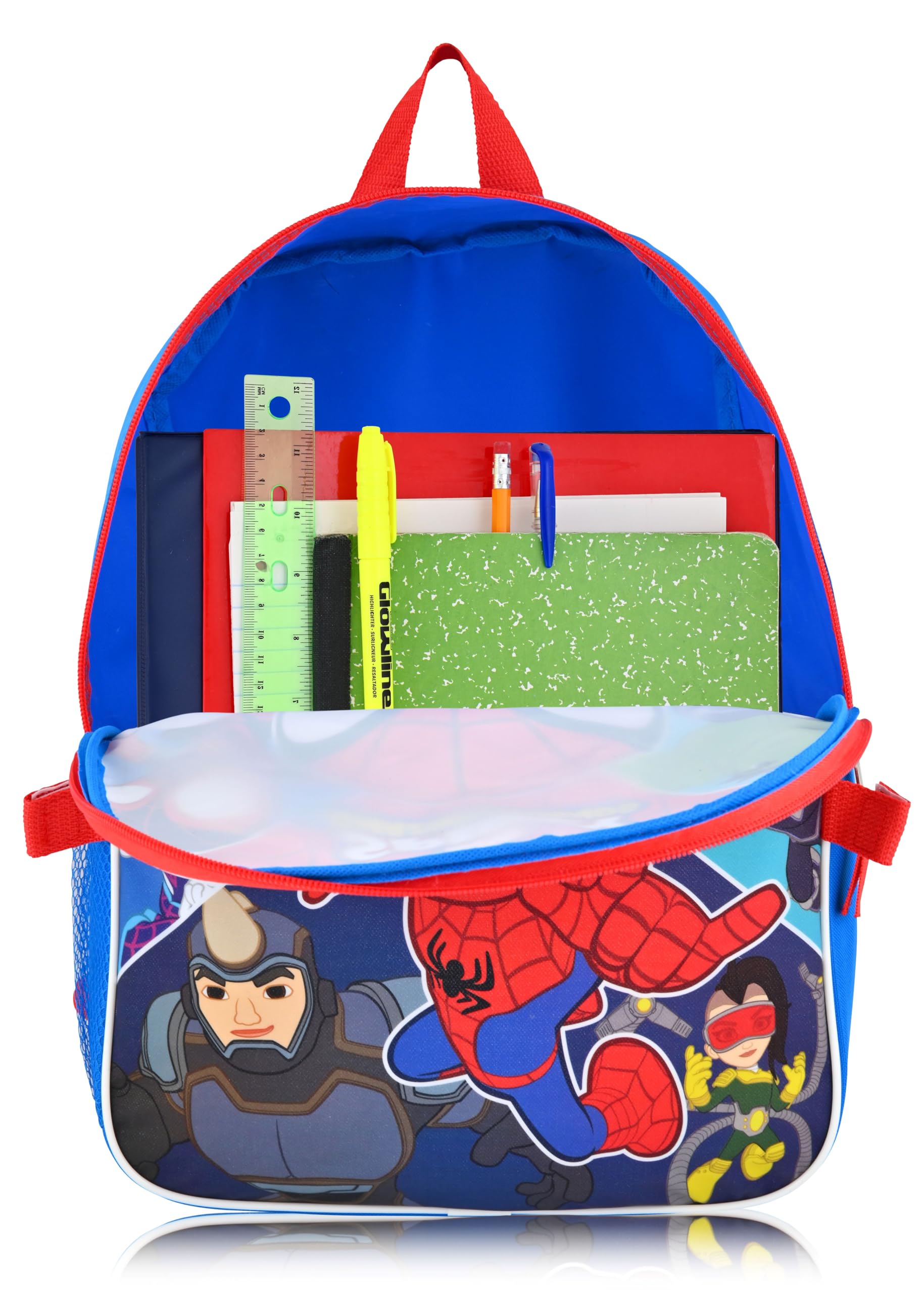 Marvel Spidey and His Amazing Friends Kids Backpack with Insulated Lunch Box | School Backpack for Boys & Girls | Perfect for Preschool, Daycare, and Outdoor Adventures