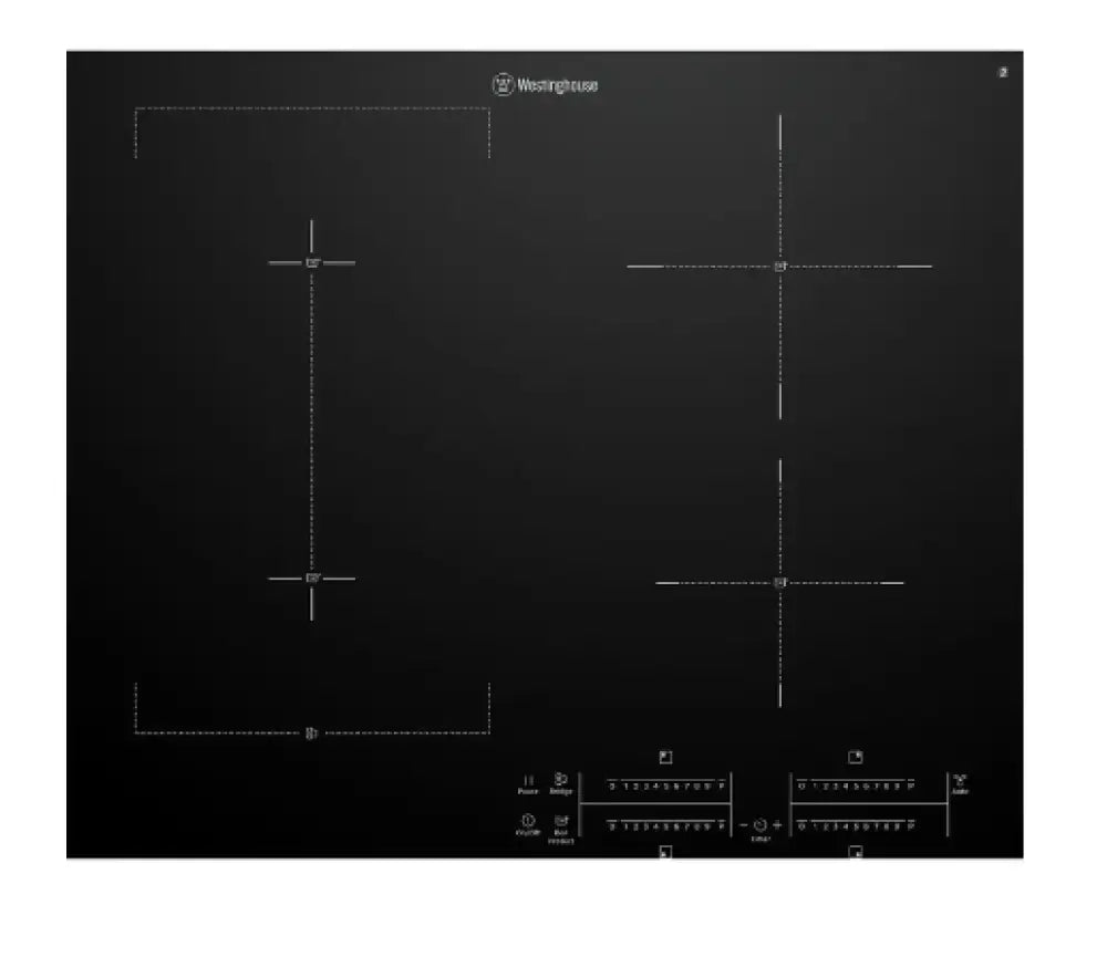 Westinghouse WHI645BD 60cm 4 Zone Induction Cooktop with BoilProtect - Fast Heating, Energy Efficient, Touch Control - Perfect for Home Kitchen, Restaurant & Commercial Use