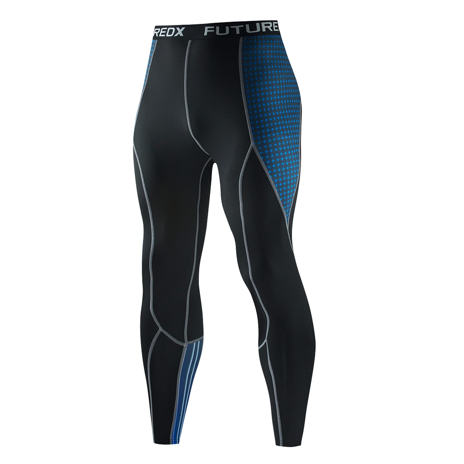 MOKINGTOP Men's High Elasticity Quick-Dry Workout Leggings - Breathable Compression Tights for Running, Gym & Fitness Training - Ideal for Sports & Active Lifestyle