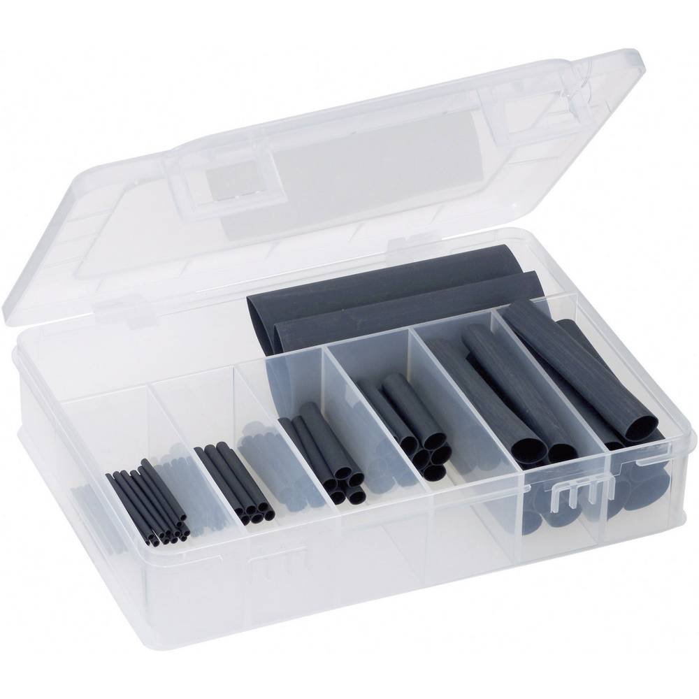 8011001992 Heat Shrink Tubing Assortment Kit - 3:1 Shrink Ratio, 63 Pieces Electrical Insulation Tubes for Wire Repair, Cable Protection & DIY Projects - Perfect for Home, Automotive & Electronics Use