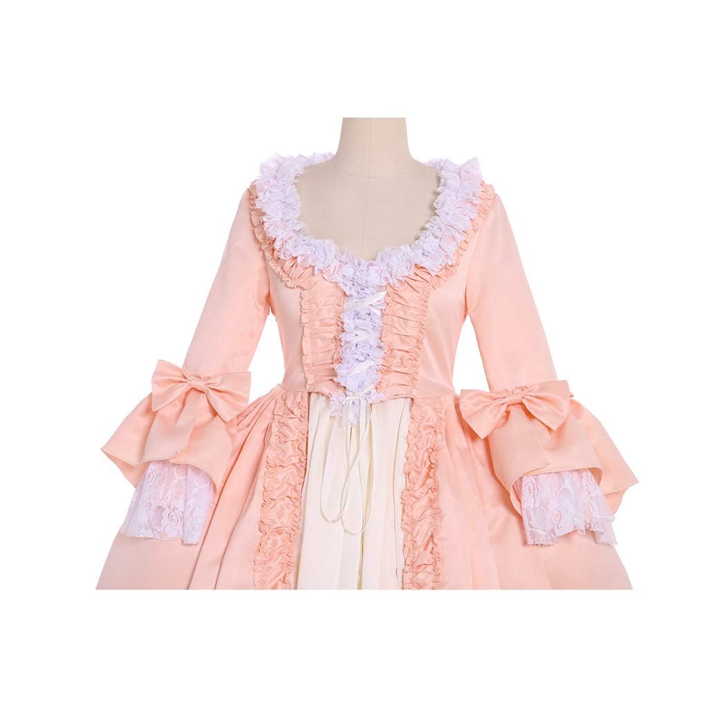 Queen Marie Antoinette Rococo Ball Gown - Victorian Cosplay Dress for Women | Pink Elegant Costume for Halloween, Renaissance Fairs & Themed Parties