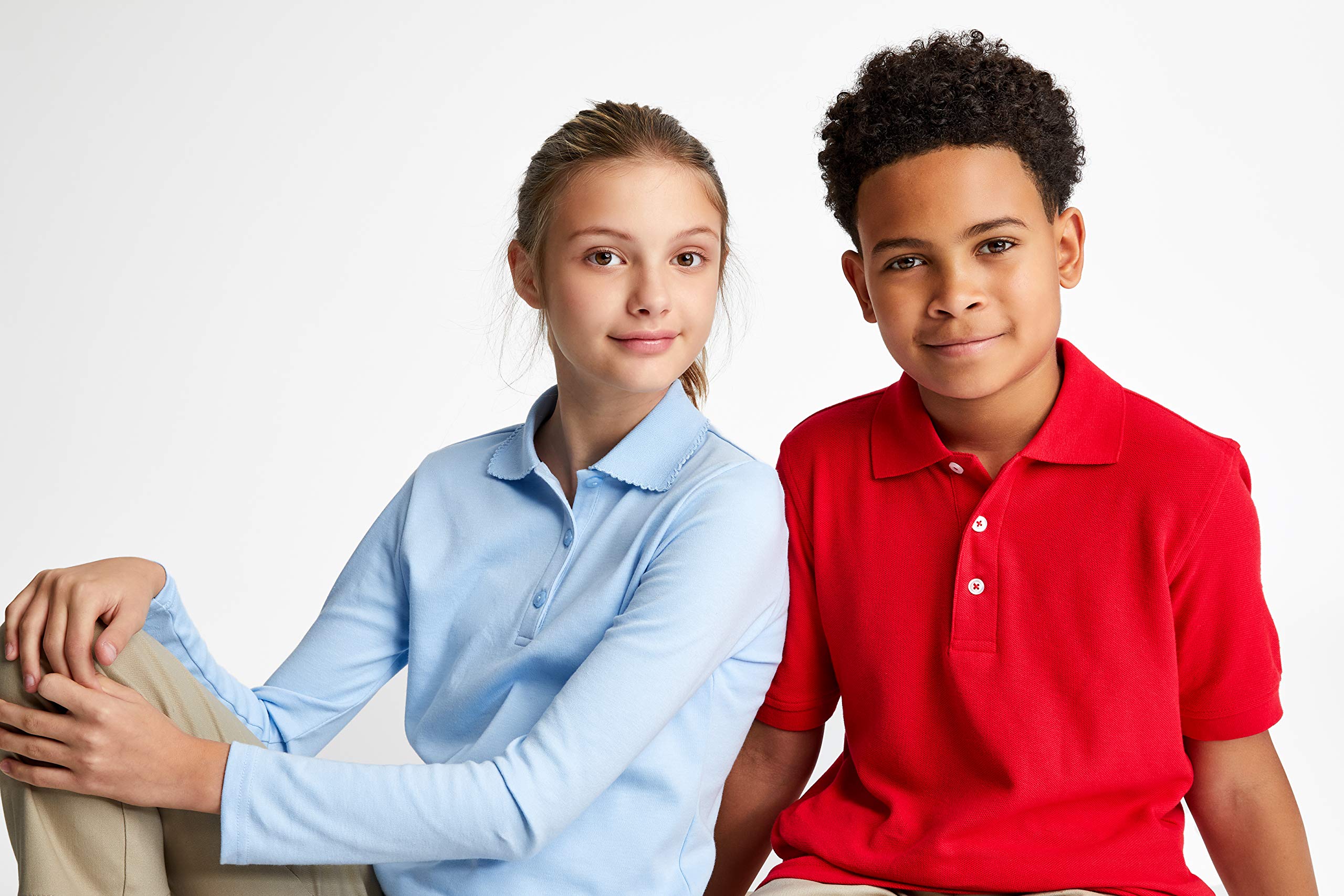 French Toast Boys Short Sleeve Pique Polo Uniform Shirt - Standard & Husky Sizes - Comfortable School Uniform for Kids - Perfect for Class, Play & Special Occasions