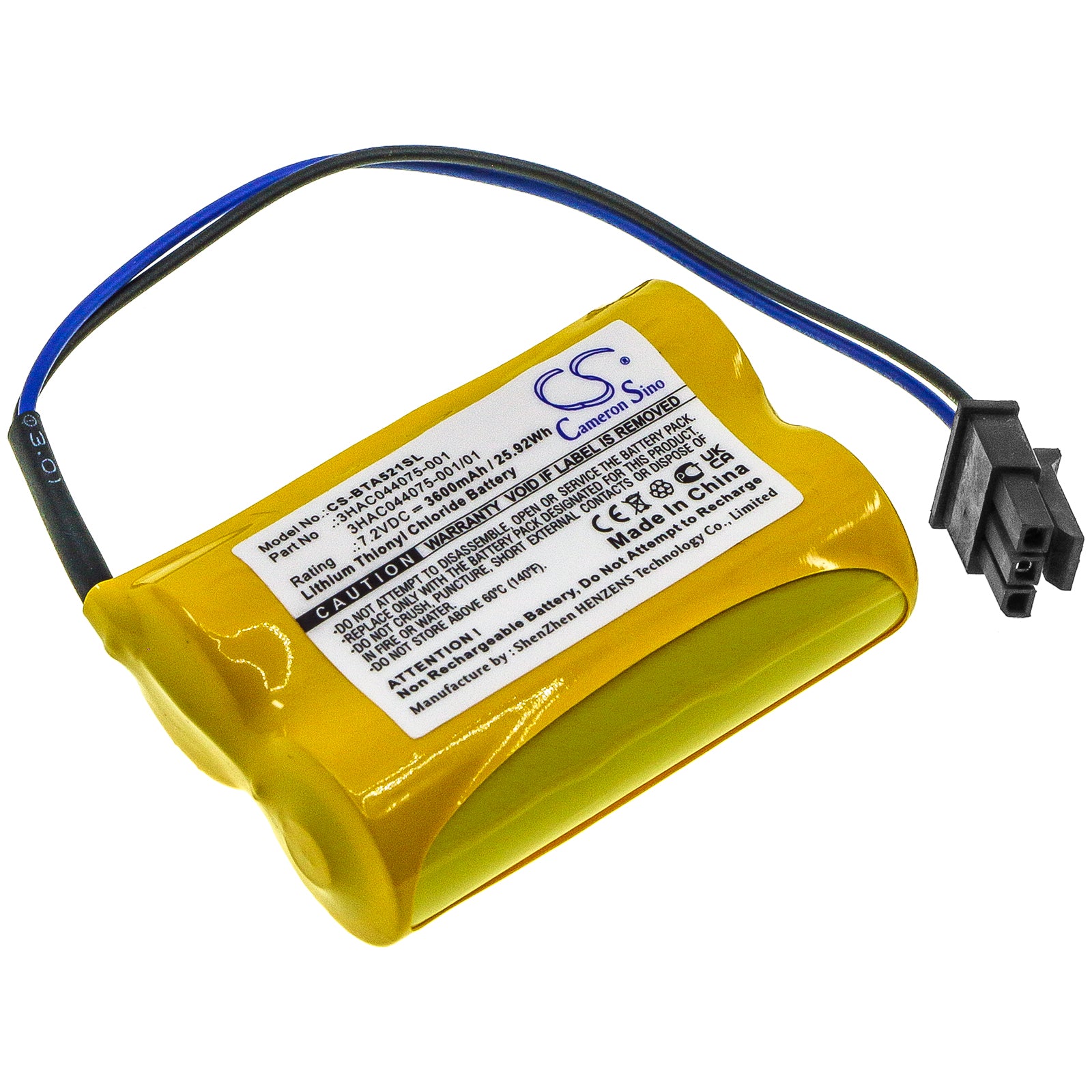 ABB 1SAP180300R0001 Replacement Battery for IRB 140, IRB 1410, IRB 1520ID & PLC - Compatible with 3HAB9999, 3HAB2038, 3HAC044075, 3HAC044168, 3HAC16831 Models | Industrial Robot Backup Power Solution