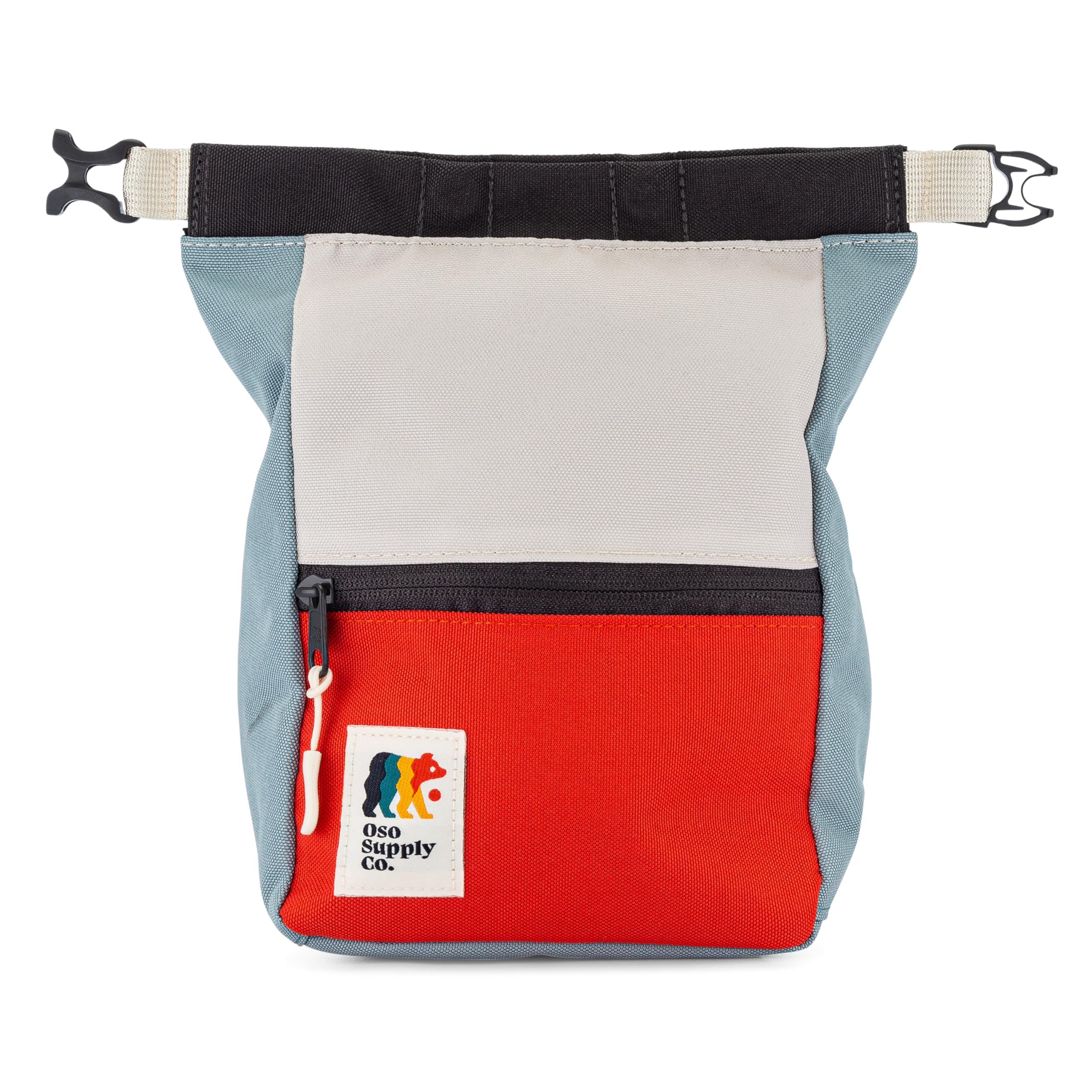 **Crux Bouldering Chalk Bucket – Large Rock Climbing Chalk Bag with Magnetic Closure, Zippered Pockets & Mesh Pouch – Ideal for Climbers, Weightlifting, Gymnastics – Perfect for Indoor & Outdoor Training**