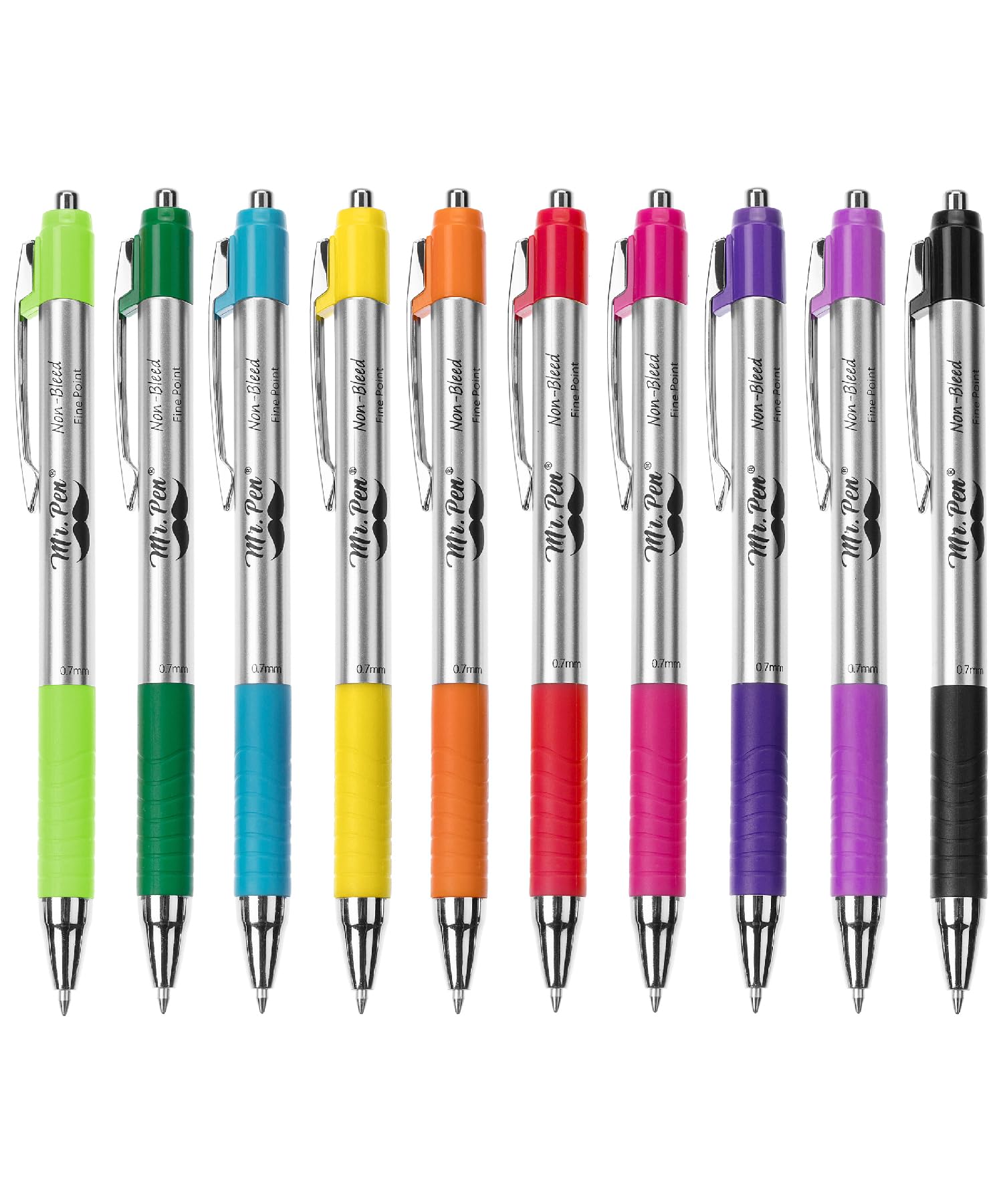 Mr. Pen Bible Journaling Pens - 10 Pack Assorted Colors No Bleed Through Fine Point Pens for Bible Study, Note Taking & Scripture Journaling - Perfect Bible Journaling Supplies for Church, Bible Study Groups & Personal Devotion