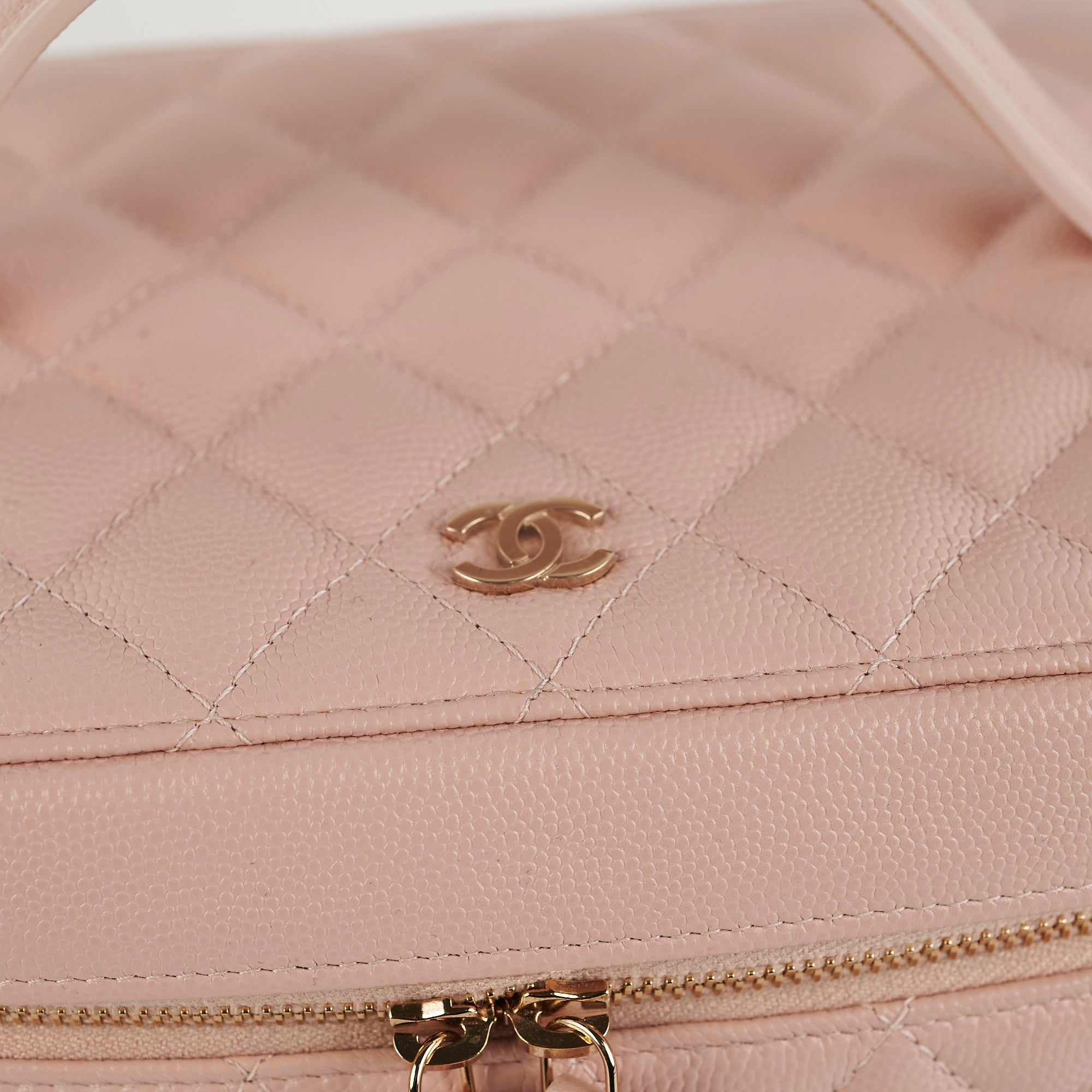 Chanel Pink Caviar Vanity Case 21C - Luxury Makeup Bag for Women | Perfect for Travel, Bridal & Everyday Use