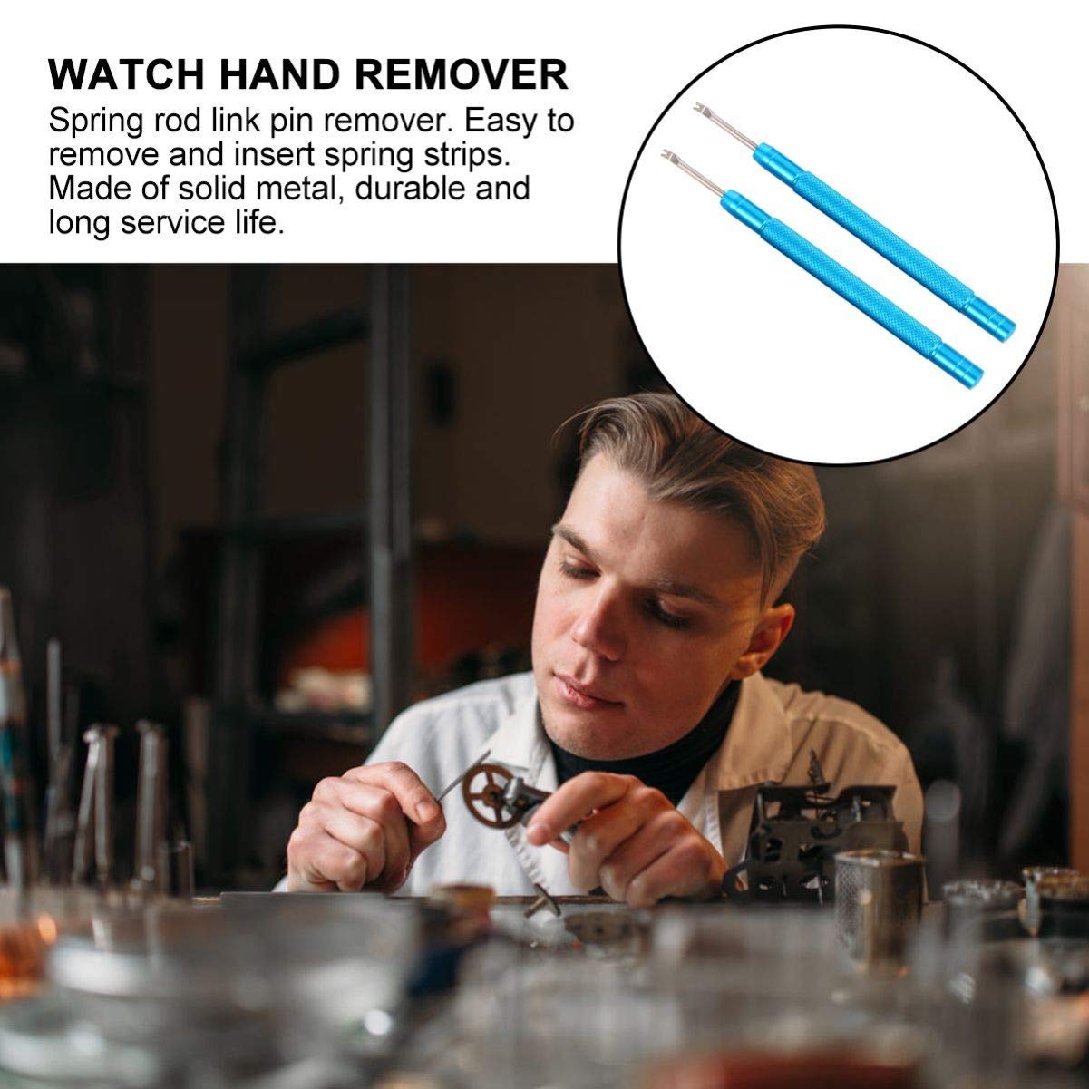 2PCS Professional Watch Needle Lifter & Lever Puller Set - Precision Watch Hand Remover Tool for Watch Repair & Maintenance - Ideal for Watchmakers, Jewelers & DIY Enthusiasts (Perfect for Removing Watch Hands & Repairing Watches)