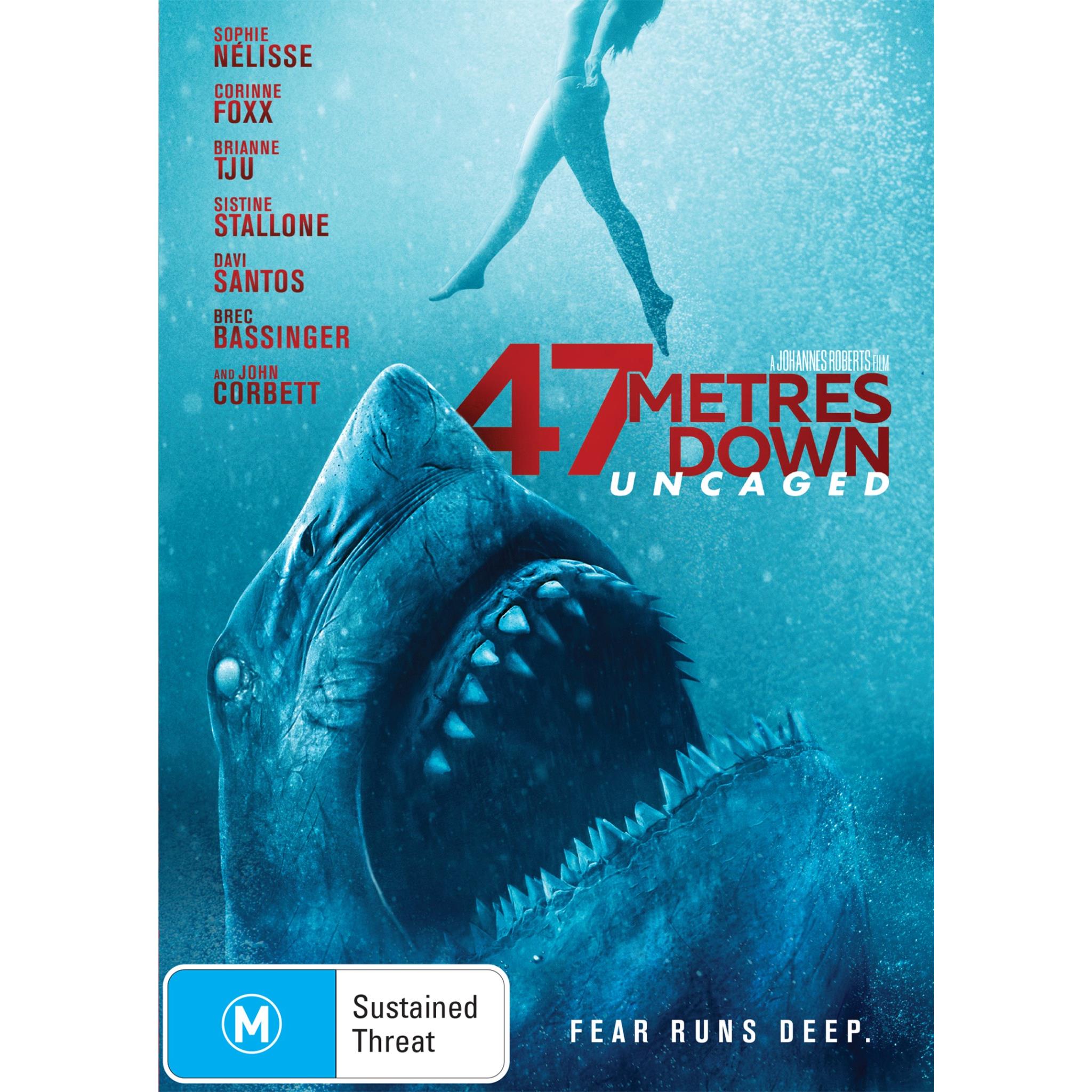 47 Metres Down: Uncaged - Thrilling Underwater Horror Movie for Scuba Diving & Shark Enthusiasts - Perfect for Movie Nights & Adventure Lovers