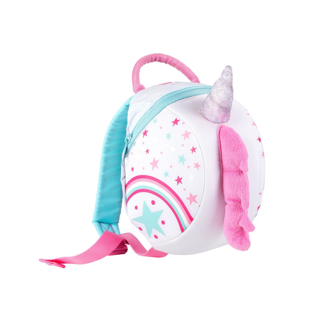 LittleLife Unicorn Toddler Backpack with Safety Rein - Cute Kids Travel Backpack for Daycare, Preschool & Outdoor Adventures