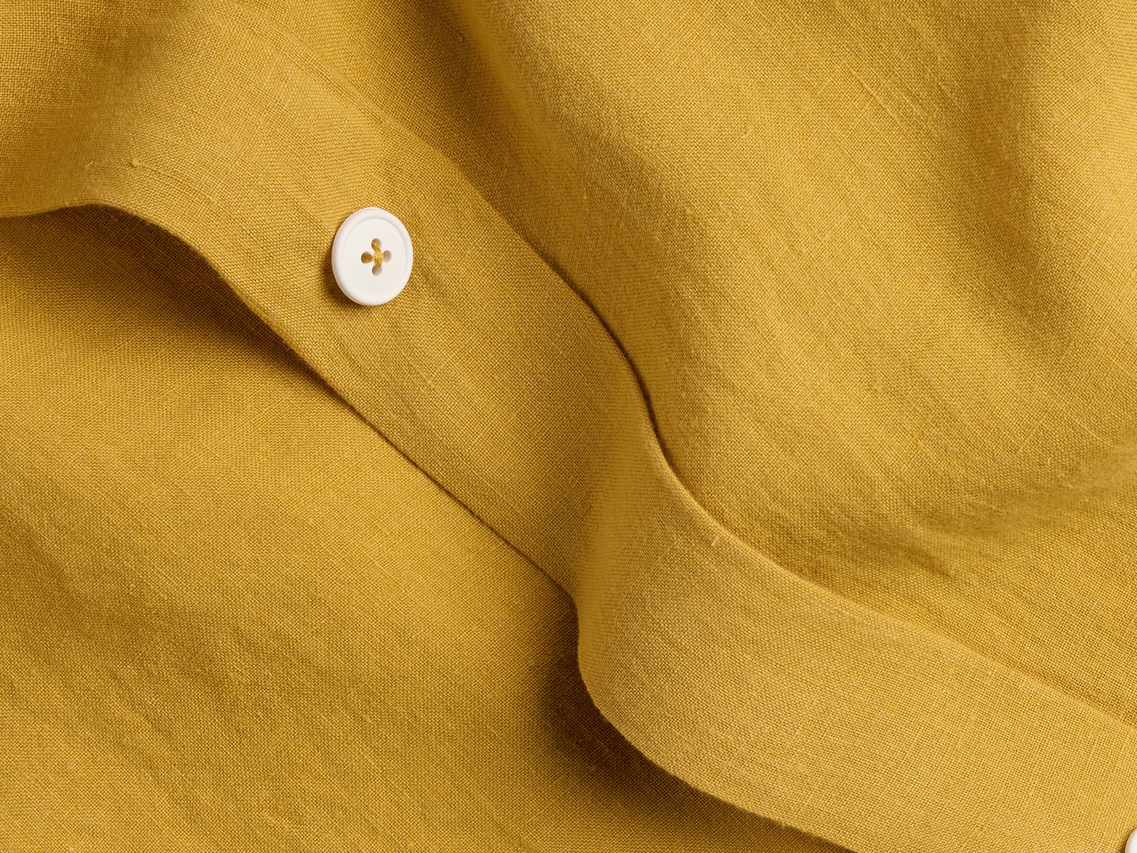 Premium Linen Duvet Cover Set - Marigold King/California King Size | Breathable & Soft 100% Natural Flax Bedding | Perfect for Summer & All-Season Comfort in Bedroom