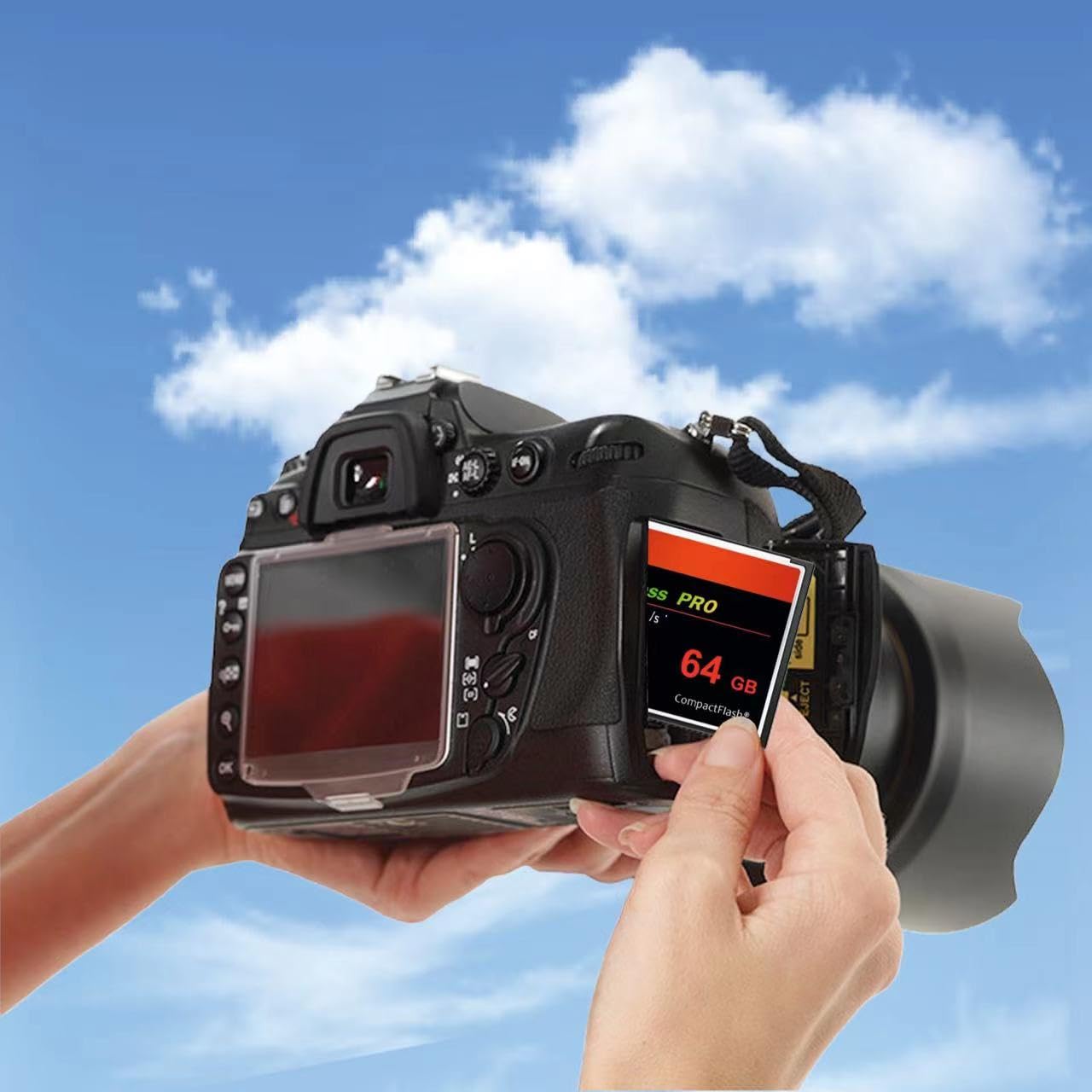 64GB CompactFlash Memory Card UDMA 160MB/s High-Speed for DSLR & Professional Cameras - Perfect for Photography, Videography & Data Storage