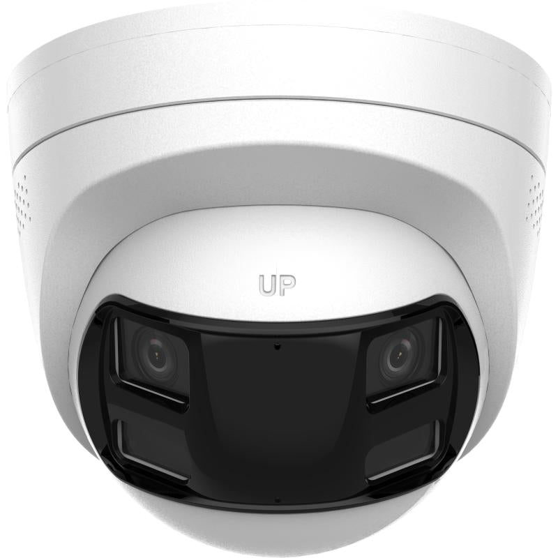 8MP 180-Degree Dual Lens Security Camera with Smart Hybrid Light & PoE - DS 2CD1383G2P LIUF for Home & Business Surveillance