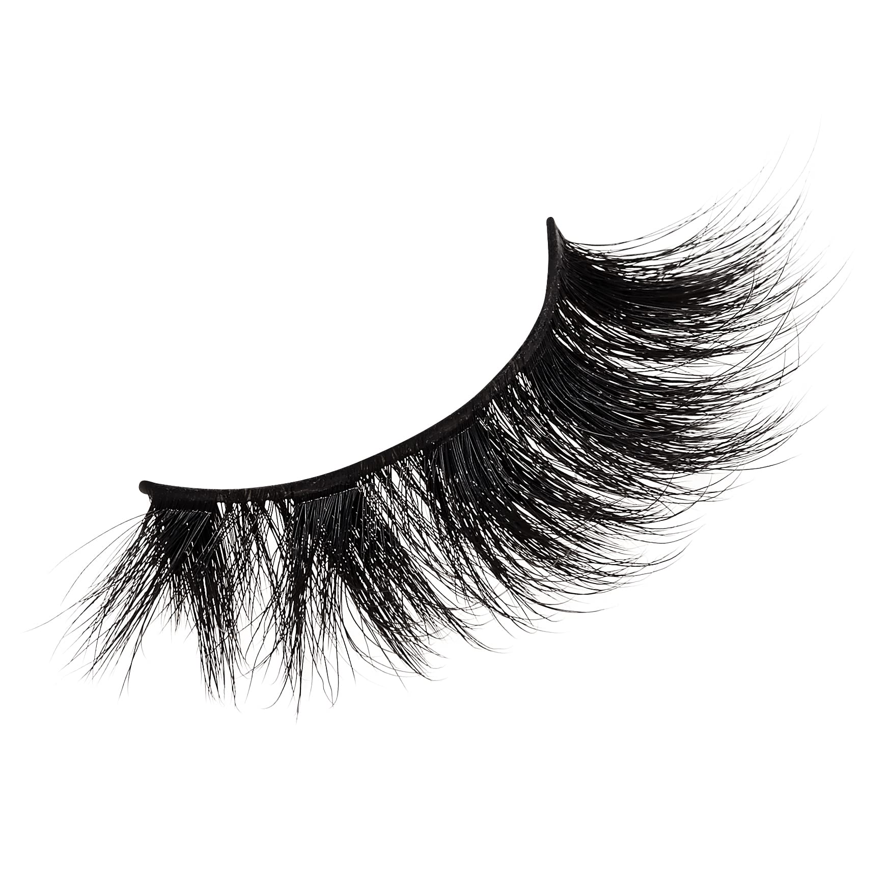 KISS Lash Couture False Eyelashes - Matte Black Faux Mink Lashes for 3D Volume & Soft Matte Finish | Style 'Matte Silk' | 1 Pair Reusable Eyelashes for Everyday Wear, Parties & Special Occasions