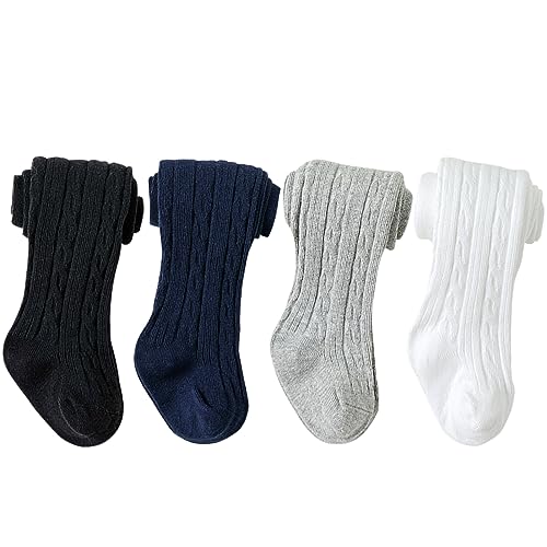 4 Pack, Black+ivory White+light Grey+navy
