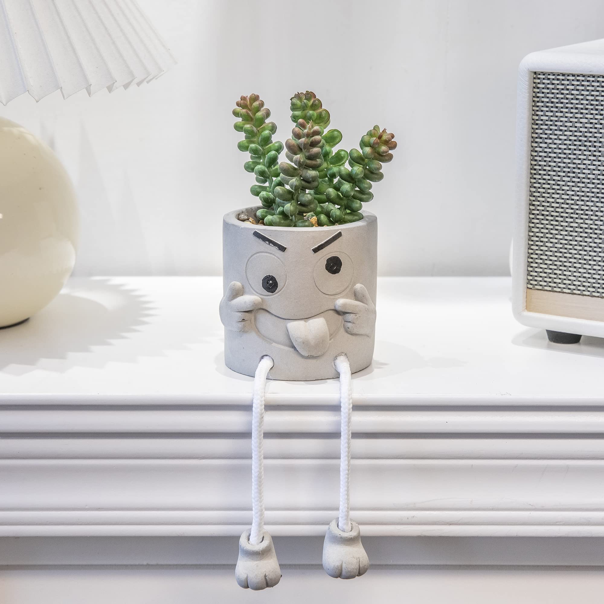3PCS Artificial Succulent Plants - Small Fake Plants for Office Desk, Bedroom & Bathroom Decor - Lovely Faux Succulents for Home & Workspace - Perfect for Desk Organizing, Gift Giving & Interior Styling