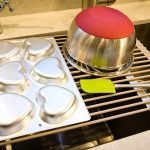 Large Gray Over the Sink Roll Up Dish Drying Rack - Space Saving Kitchen Organizer for Dishes, Utensils & Sponges | Perfect for Small Kitchens, Apartments & RVs | 7820DDR